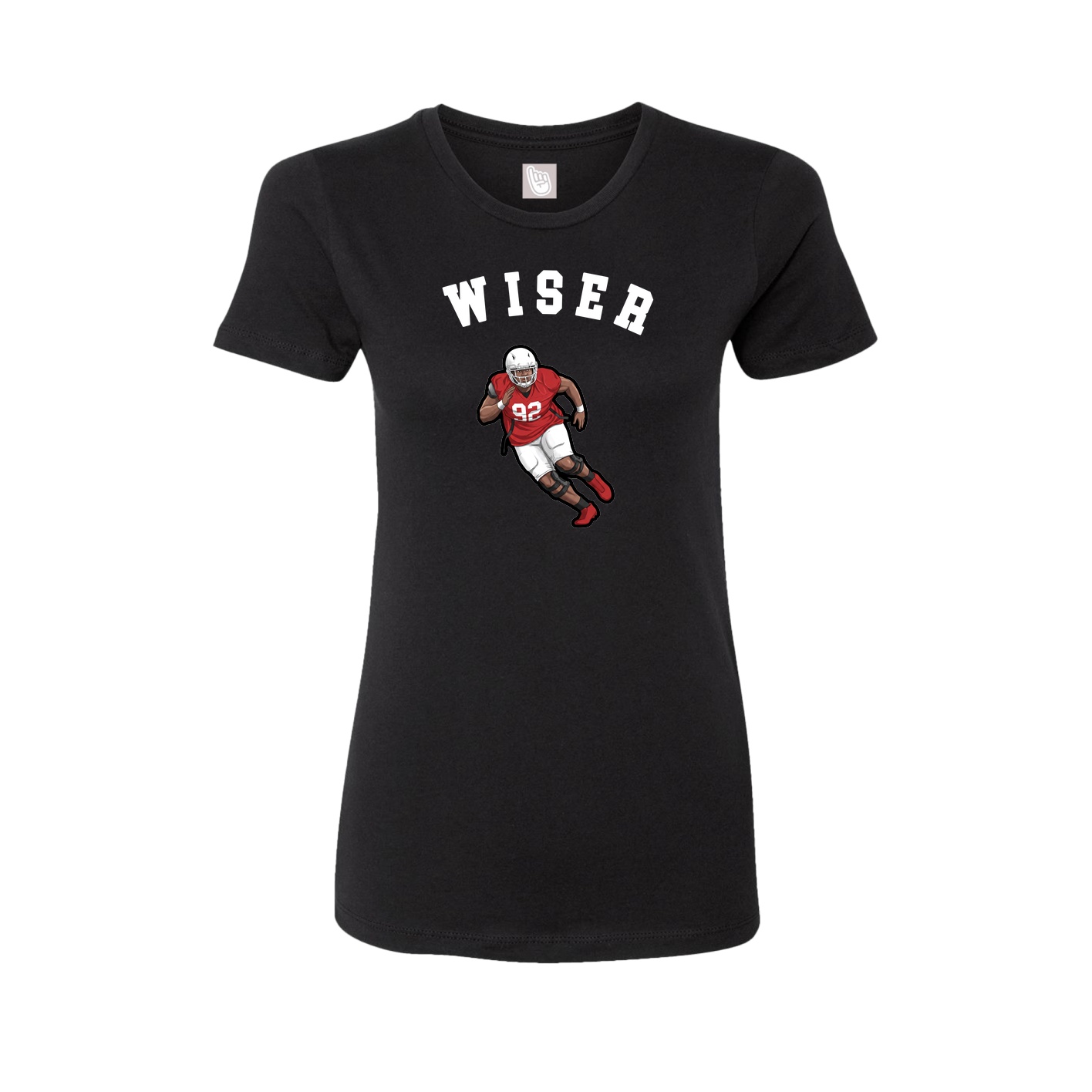 Fitted Women's Tee — Shirsey Arch in Black