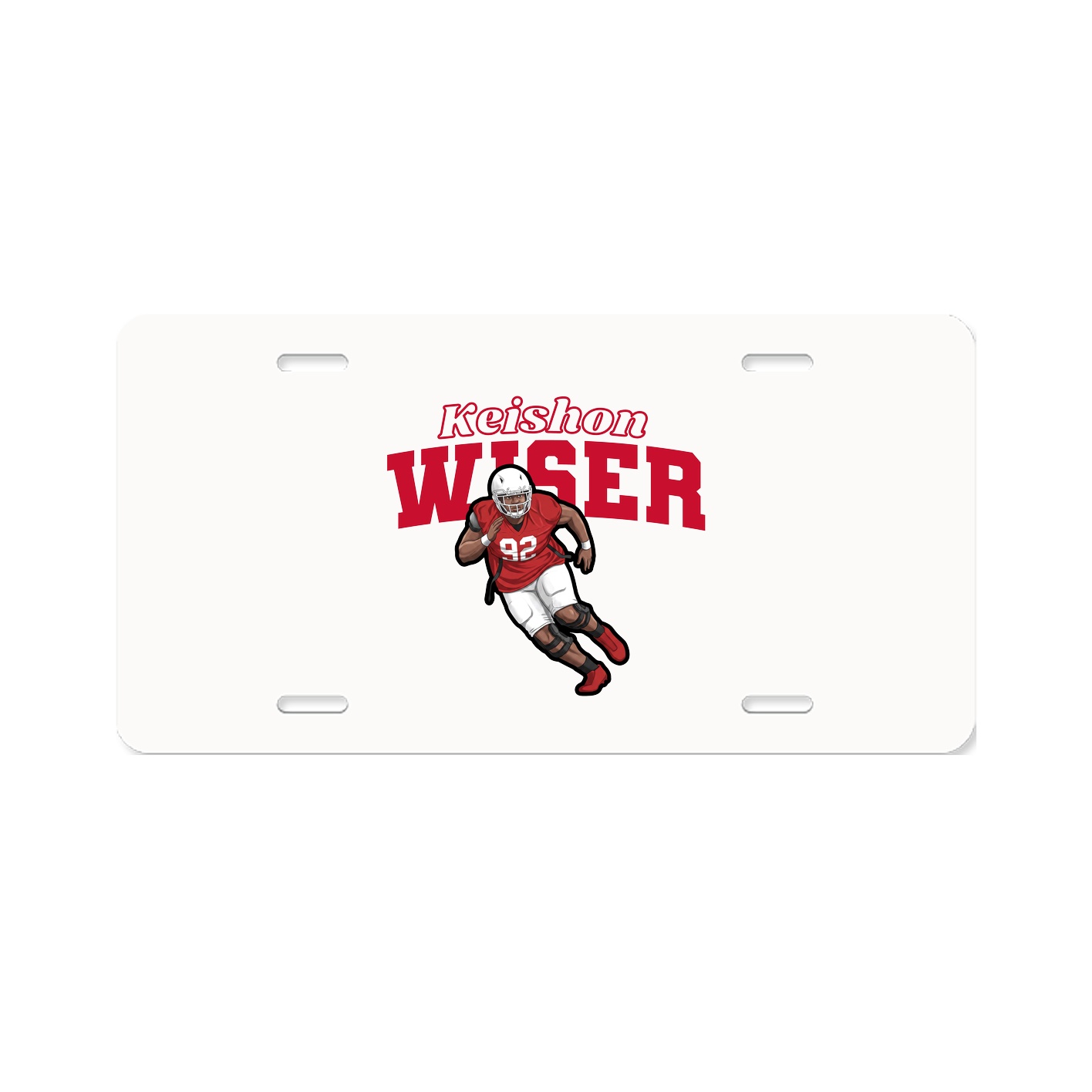 License Plate — Name Arch in Classic