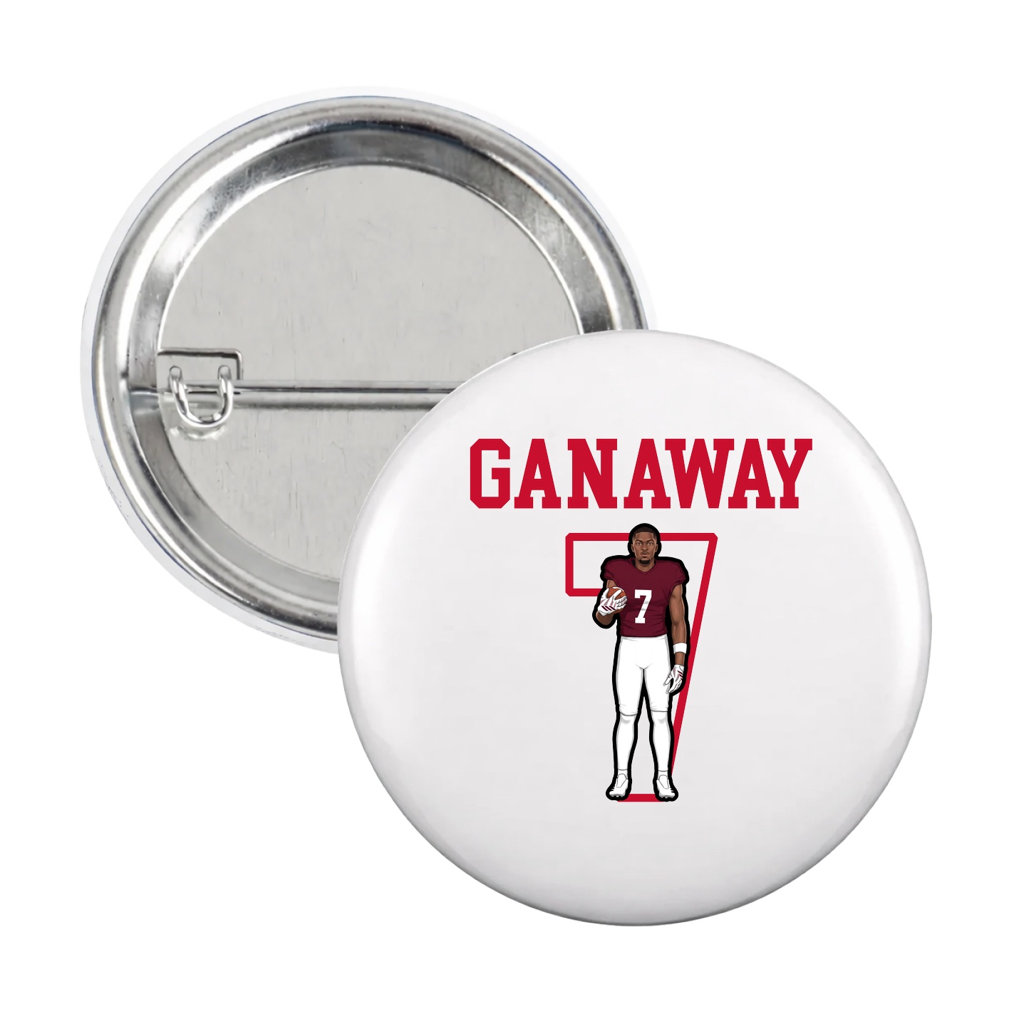 Game Day Button — Shirsey in White