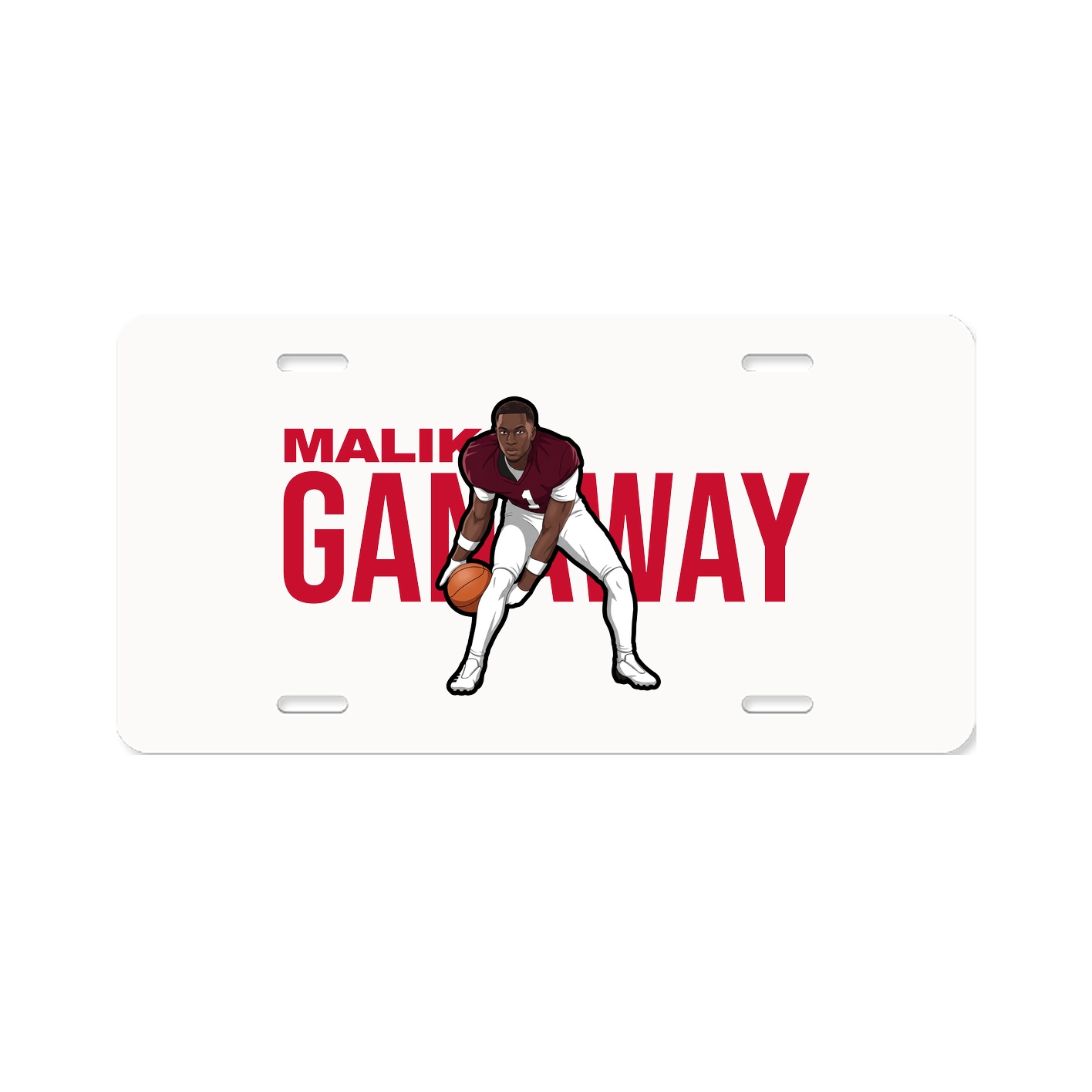 License Plate — Player Name in Classic