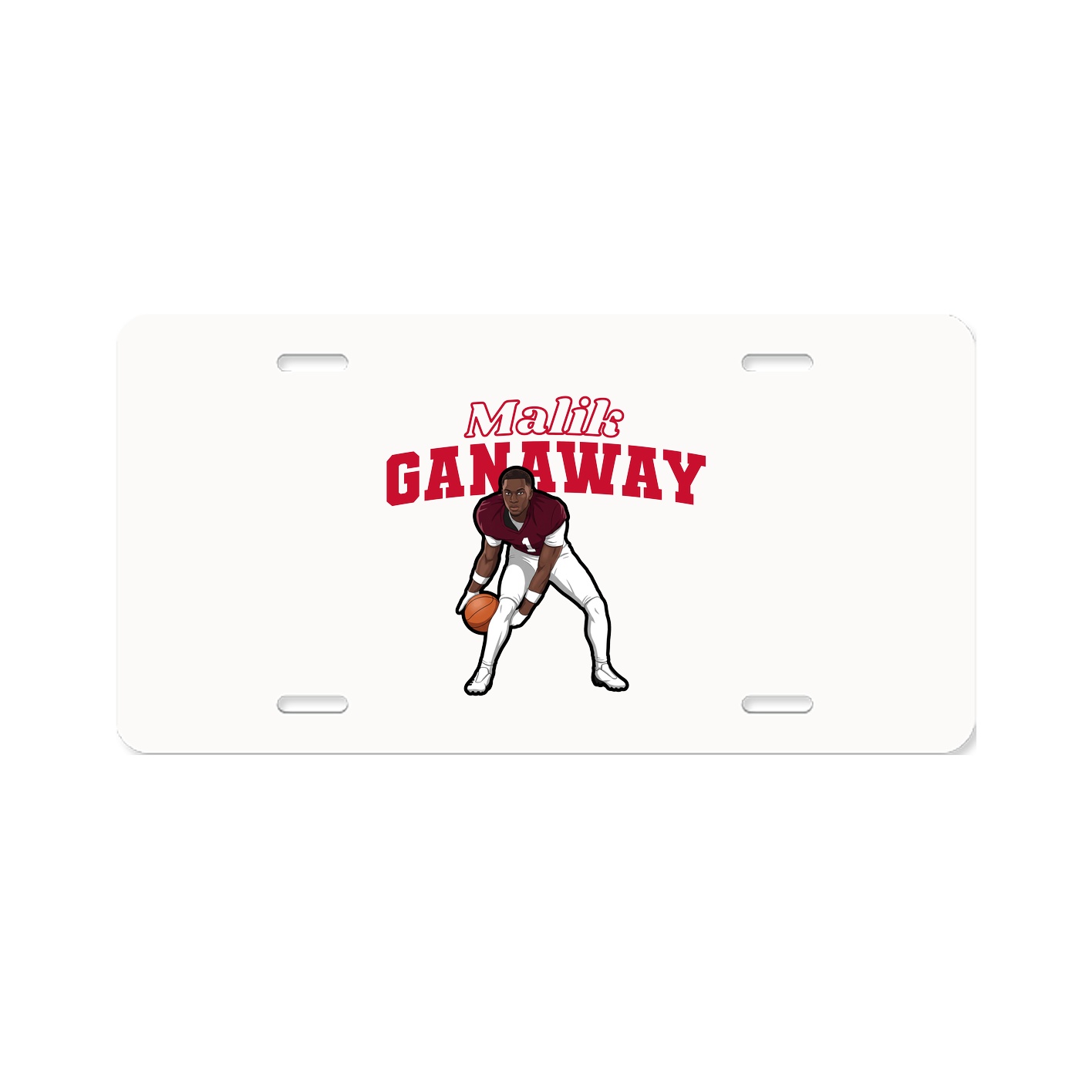 License Plate — Name Arch in Classic