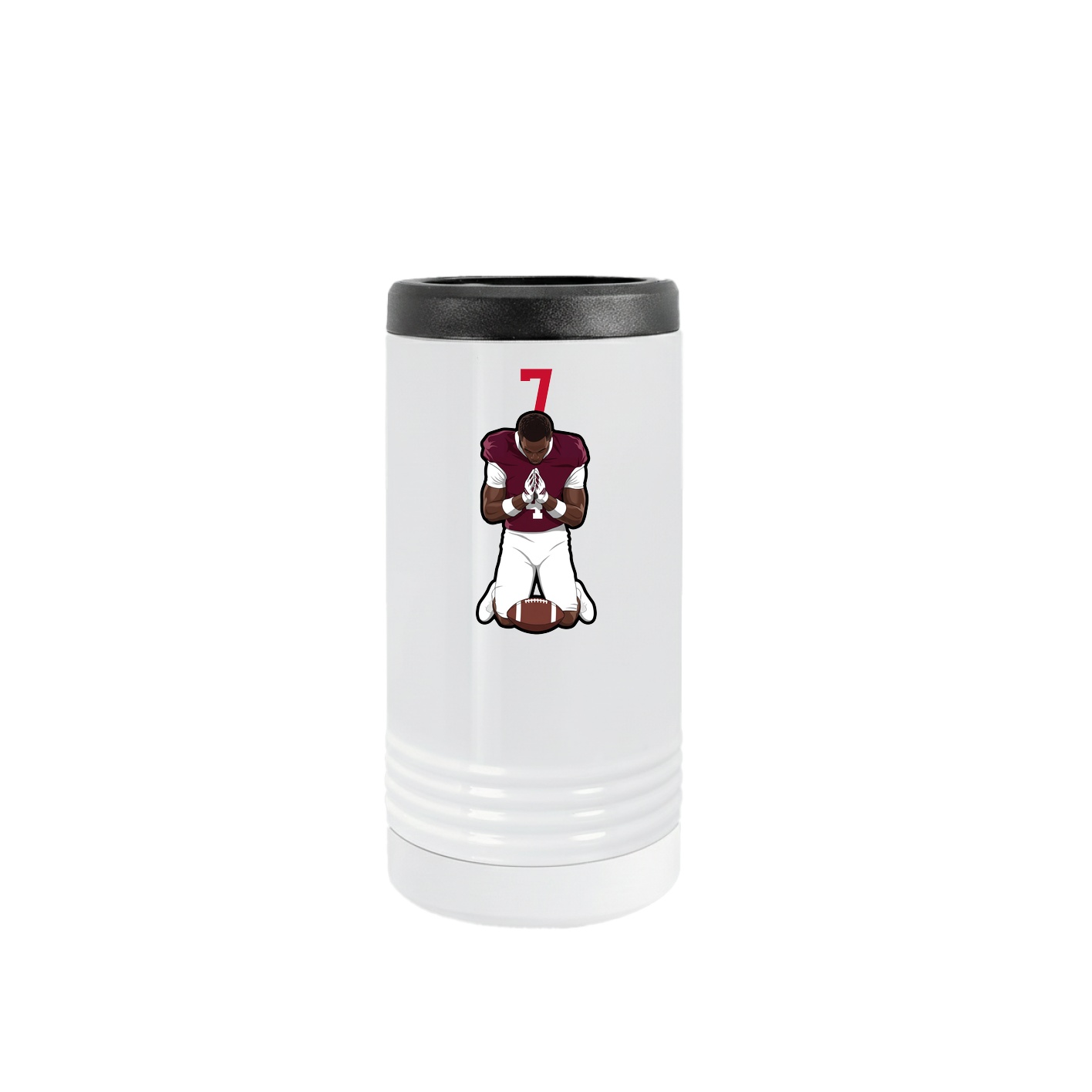 Slim Beverage Holder — Number Top in White