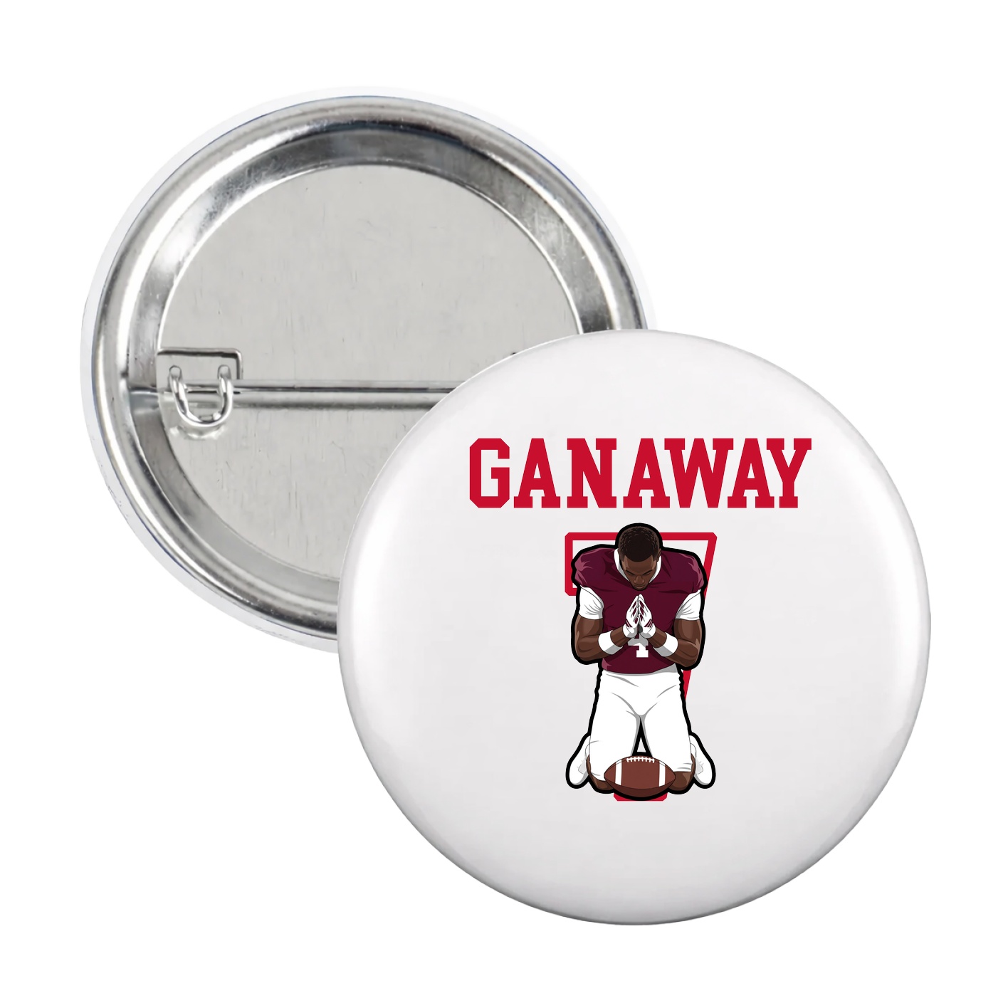 Game Day Button — Shirsey in White