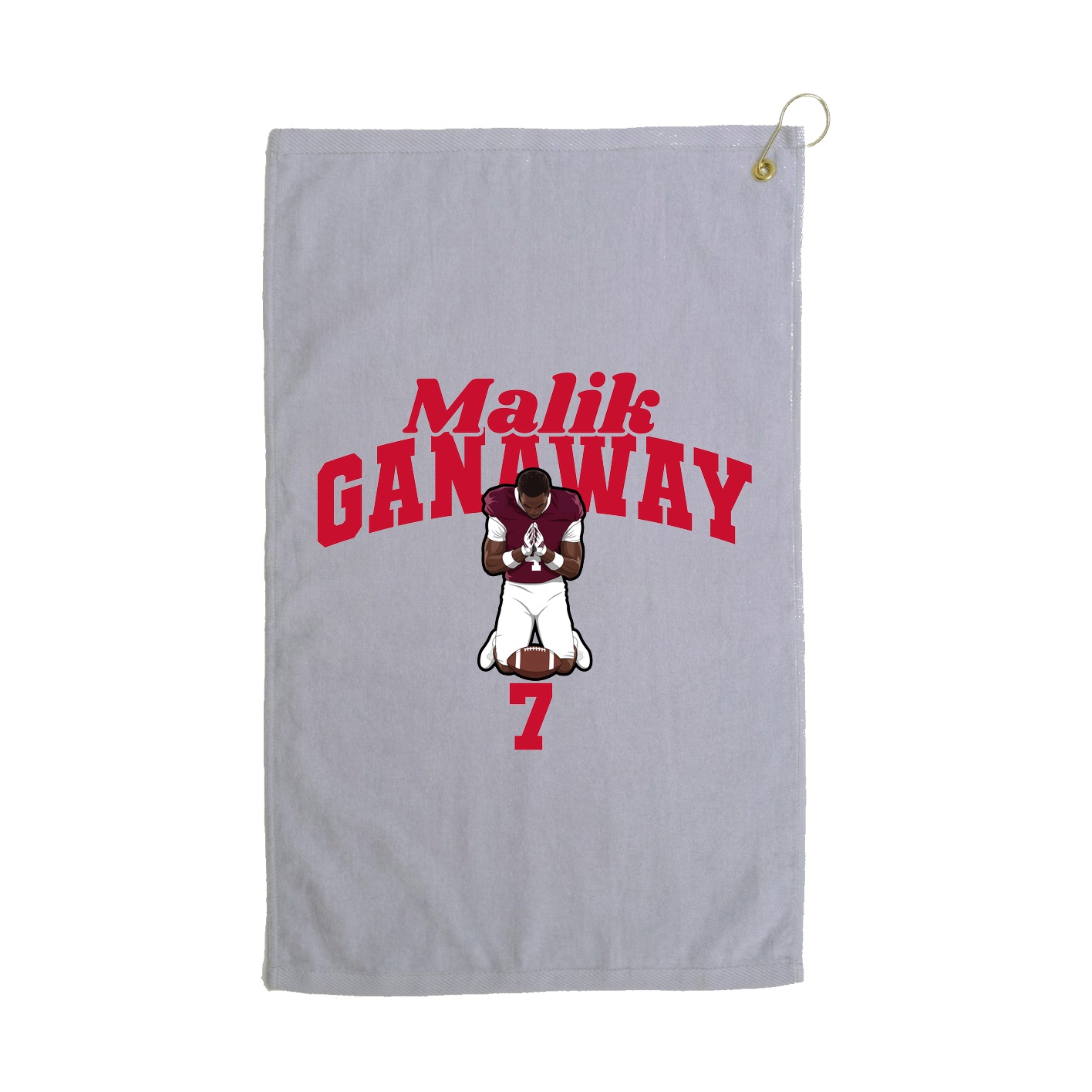 Golf Towel — Signature Arch in Grey