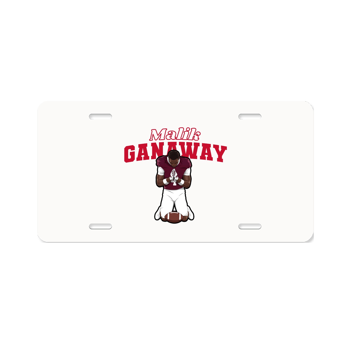 License Plate — Name Arch in Classic