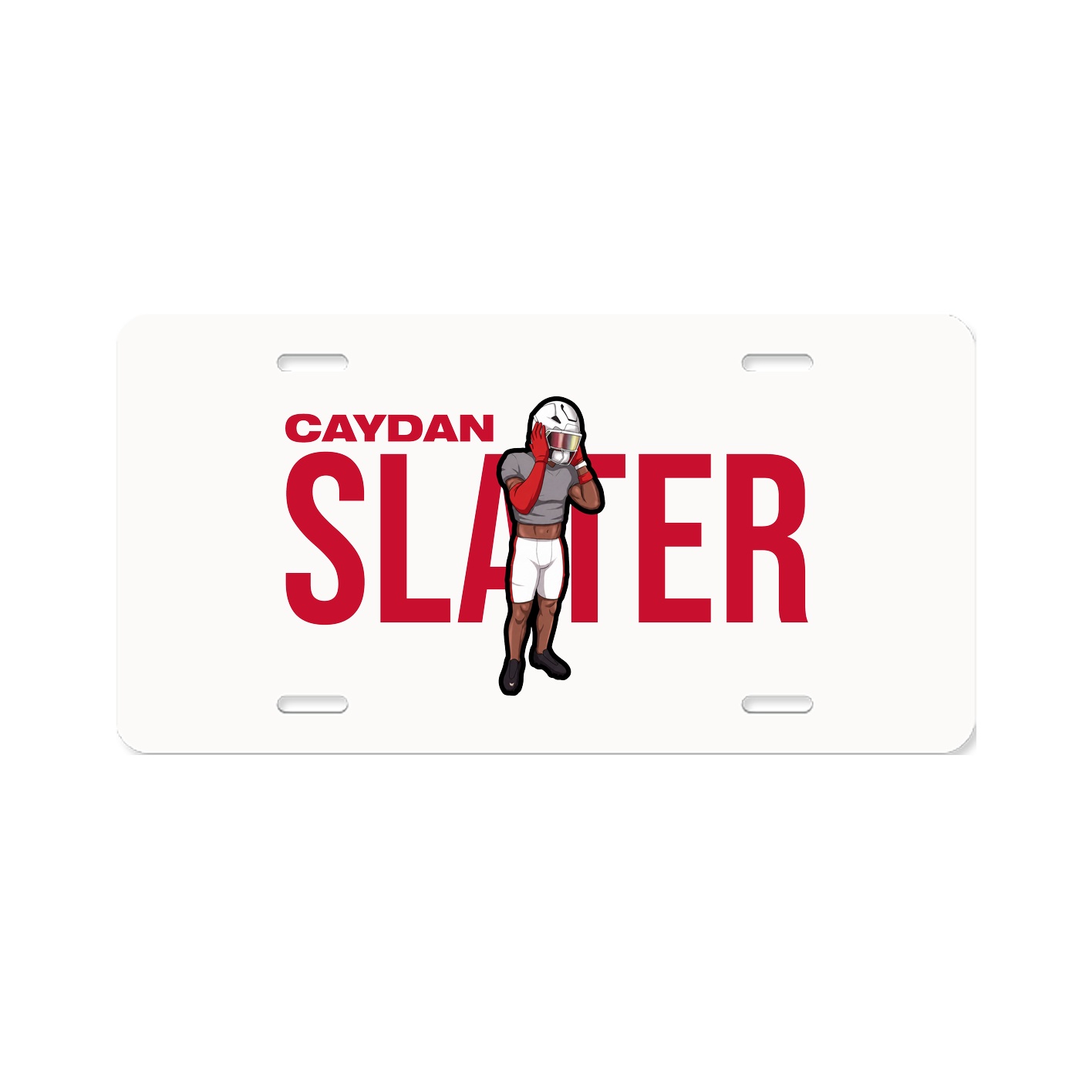 License Plate — Player Name in Classic