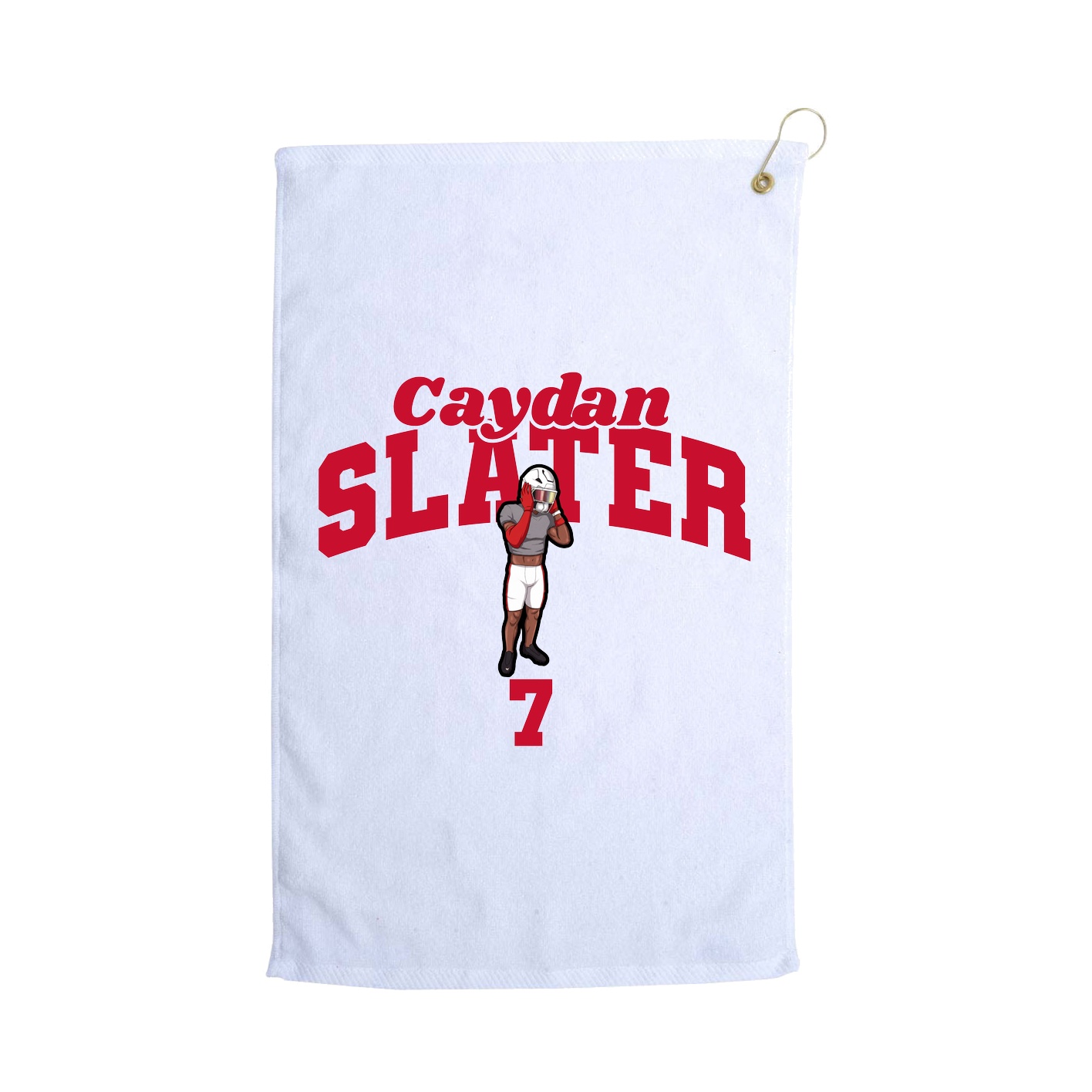 Golf Towel — Signature Arch in White