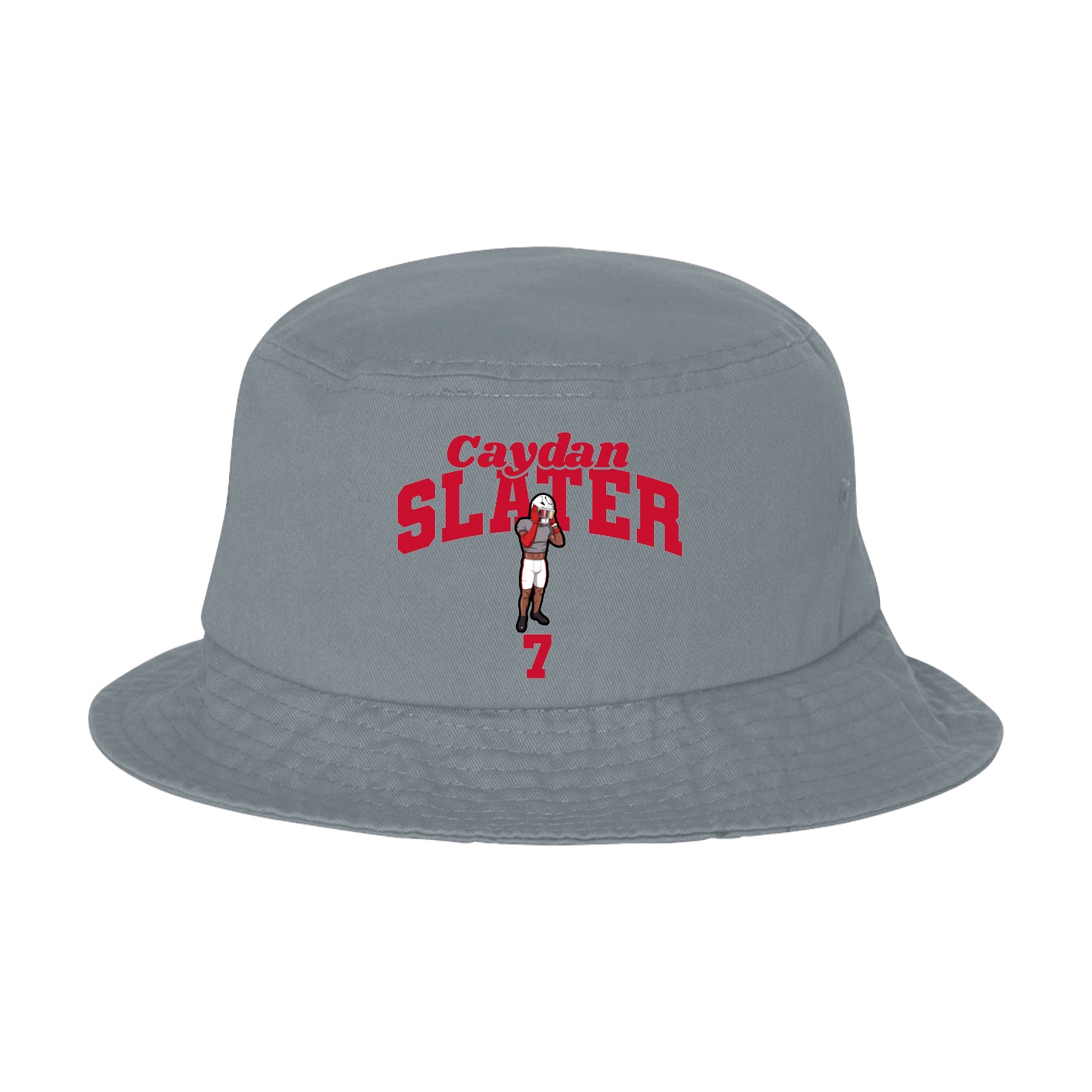 Bucket Cap — Signature Arch in Grey