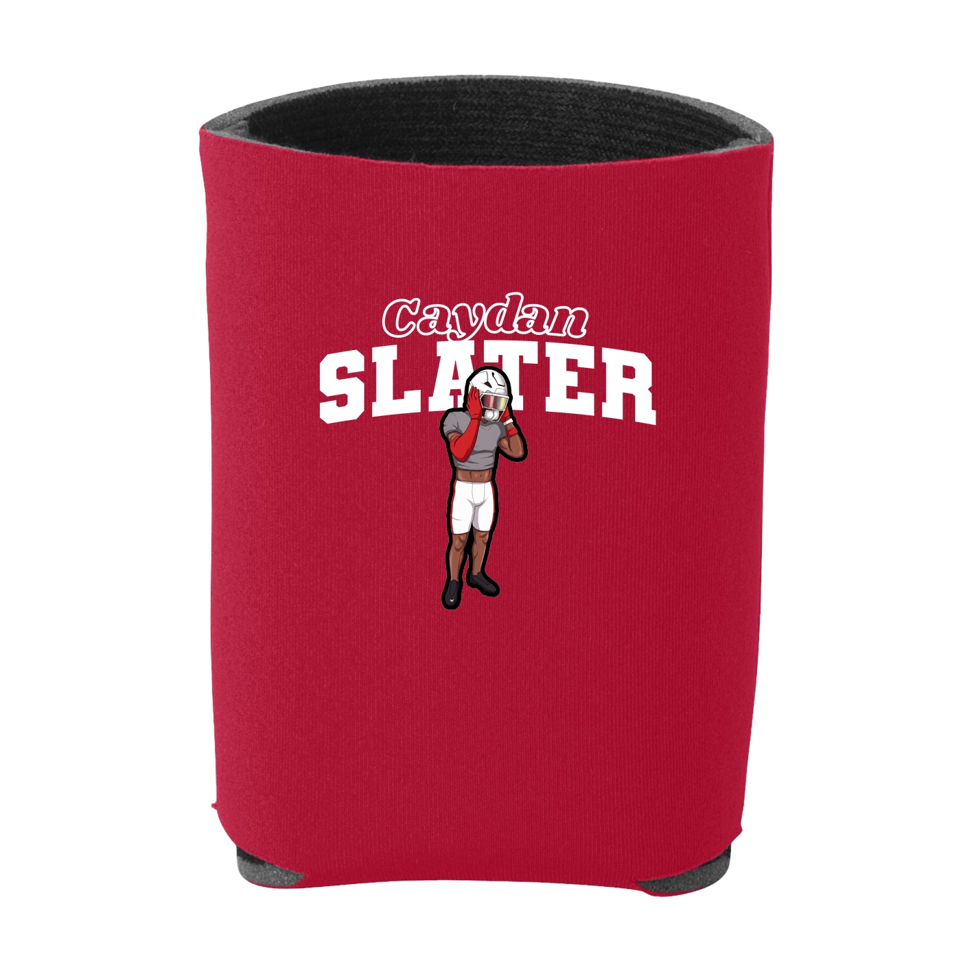 Can Holder — Name Arch in Red