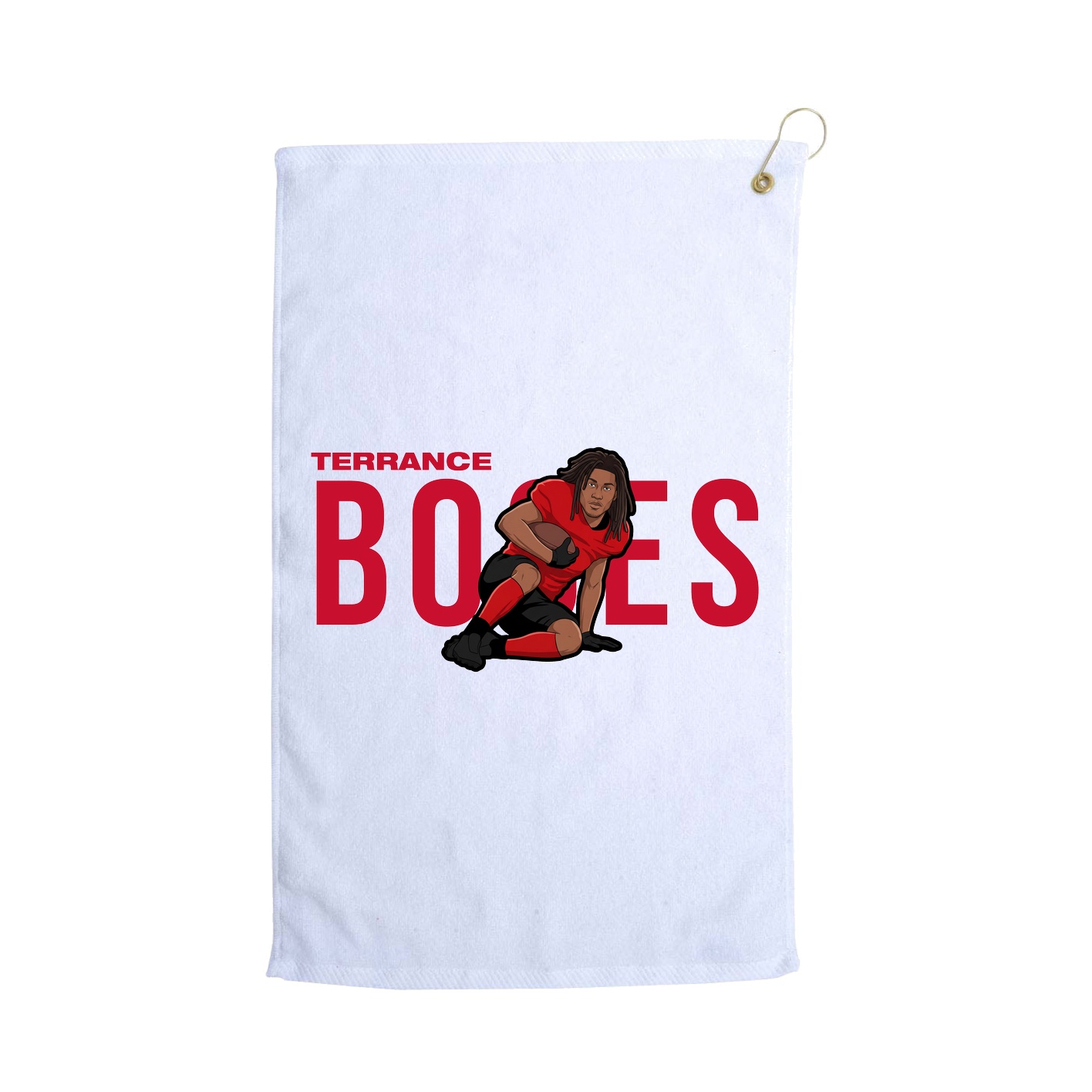 Golf Towel — Player Name in White