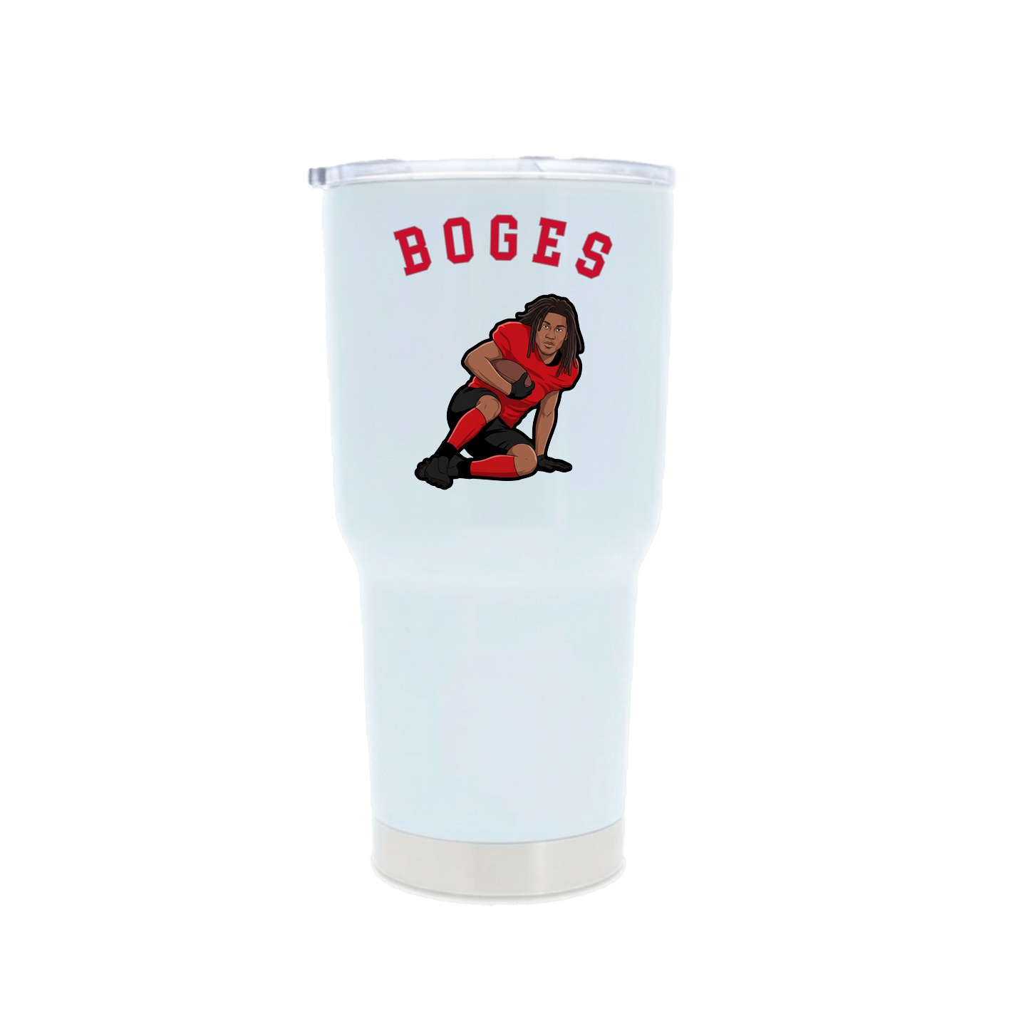 30oz Stainless Steel Tumbler — Shirsey Arch in White