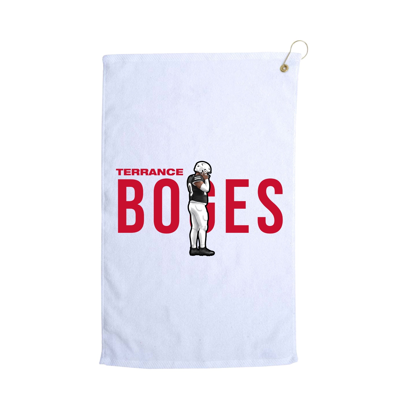 Golf Towel — Player Name in White