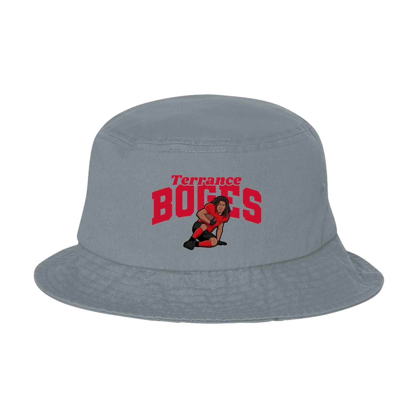 Bucket Cap — Signature Arch in Grey