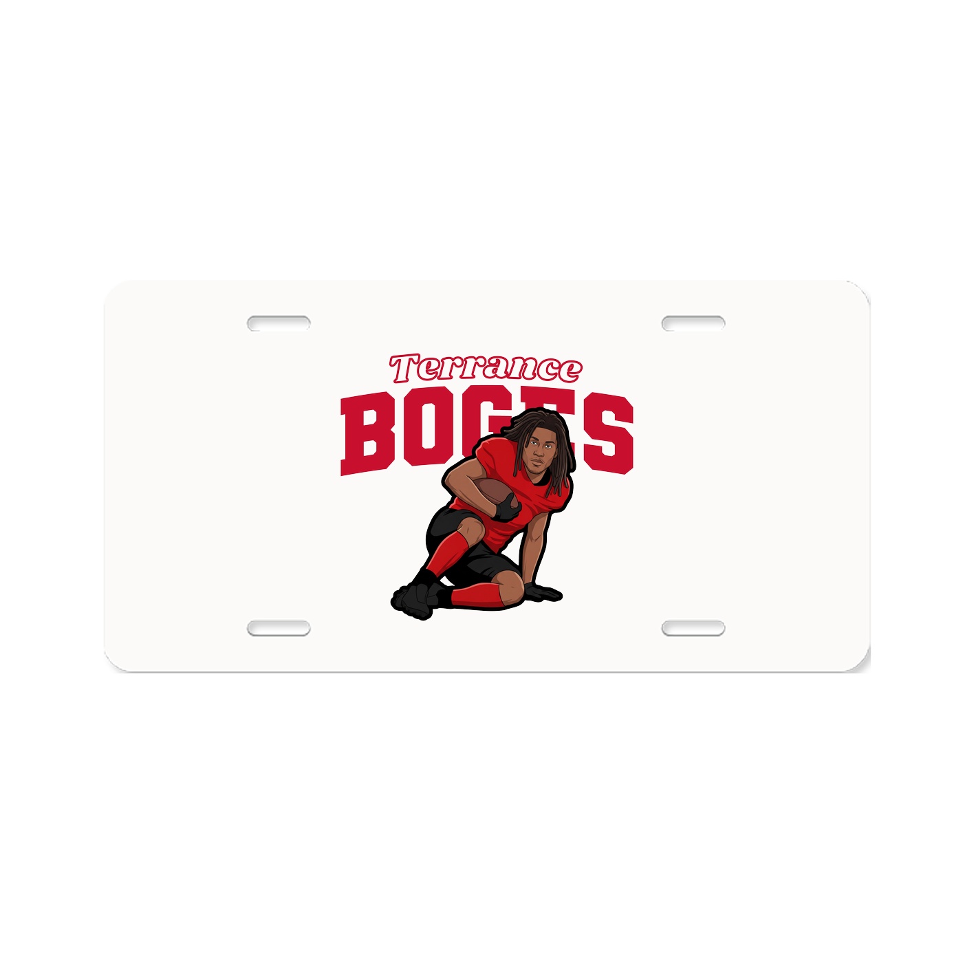 License Plate — Name Arch in Classic