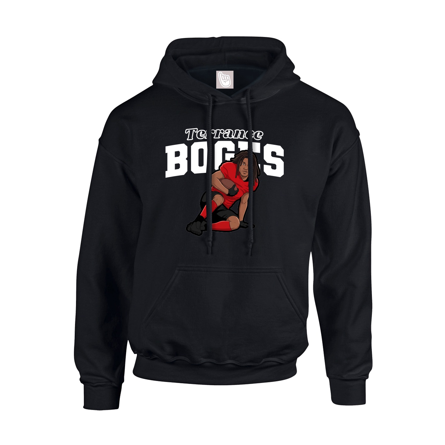 Hoodie — Name Arch in Black