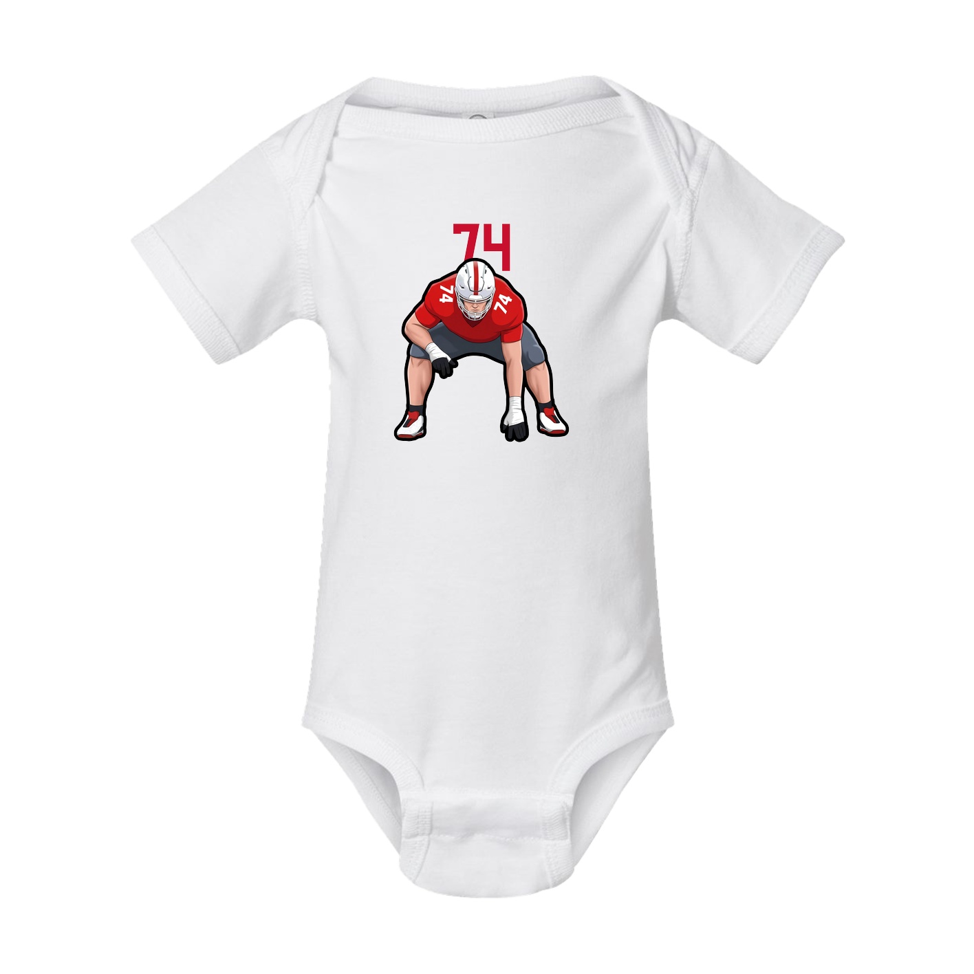 Baby Onesie — Number Top in White
