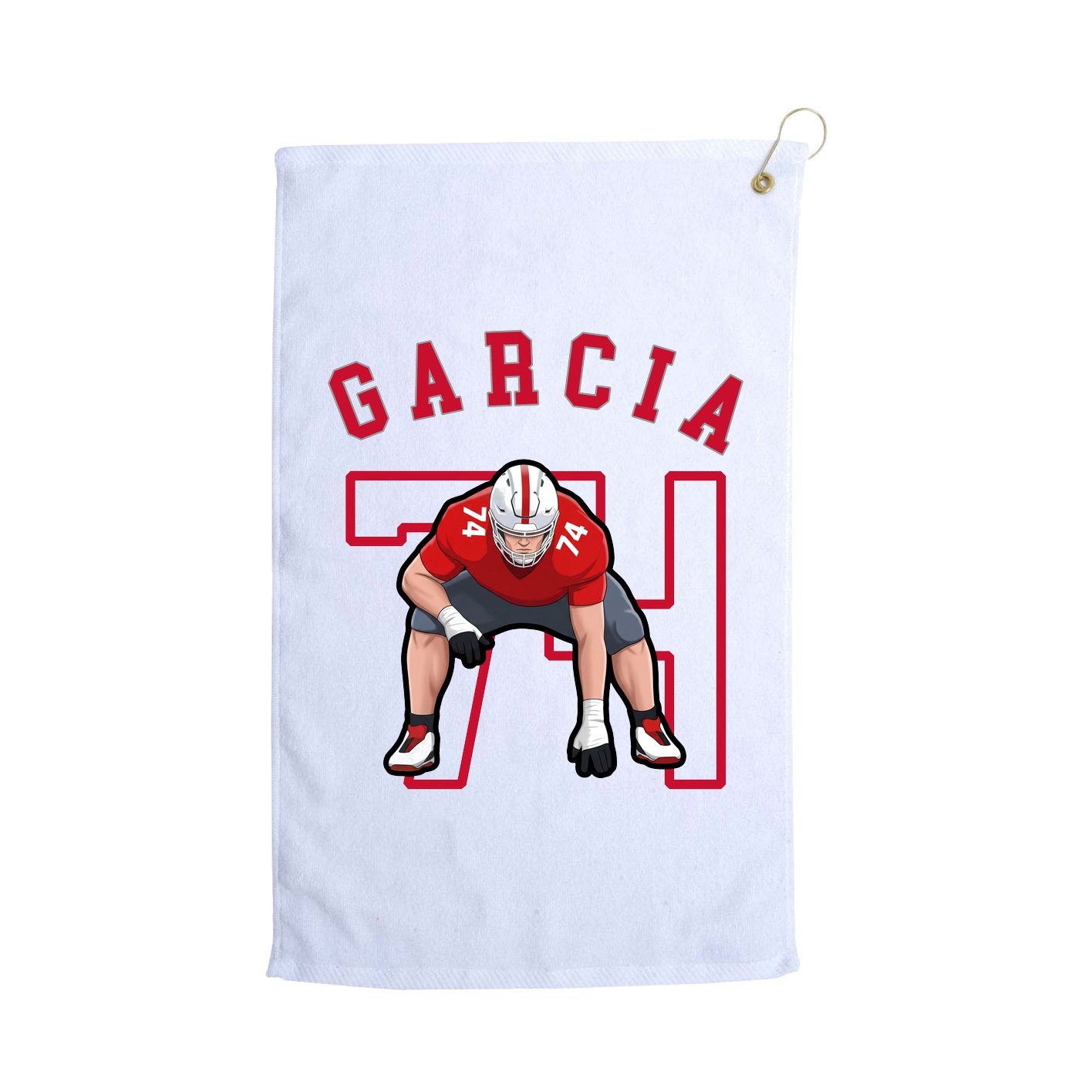 Golf Towel — Shirsey Arch in White