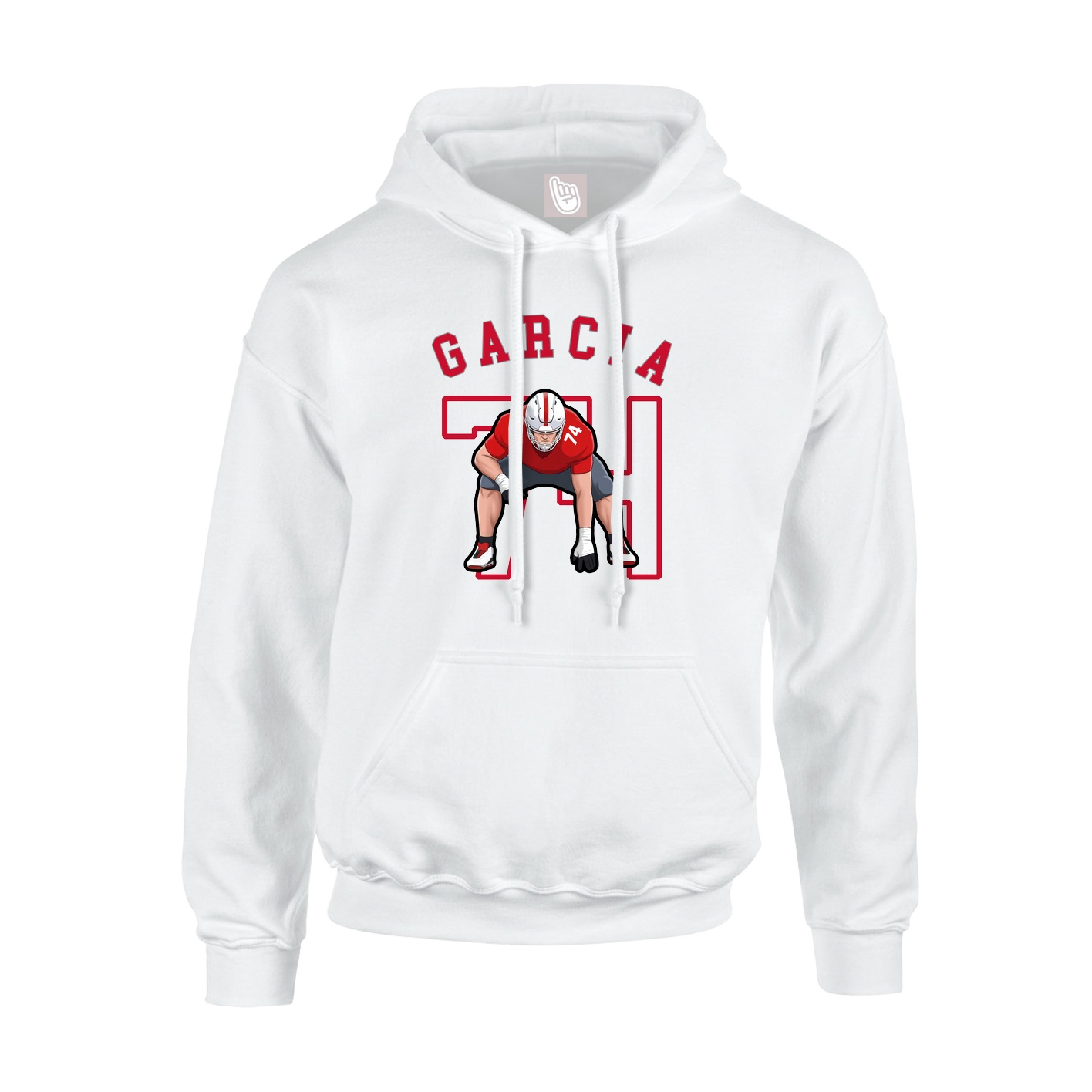 Hoodie — Shirsey Arch in White