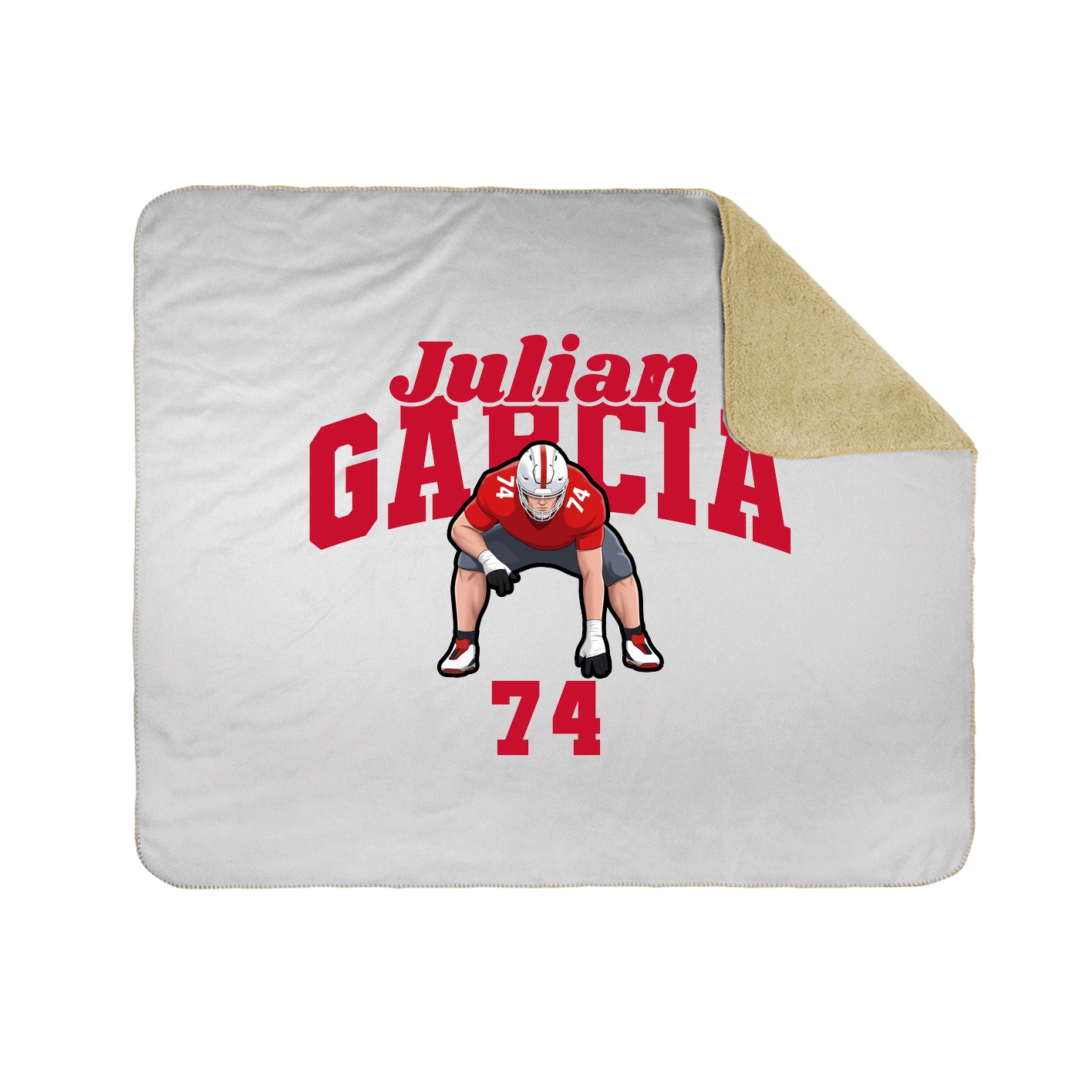 Throw Blanket — Signature Arch in White
