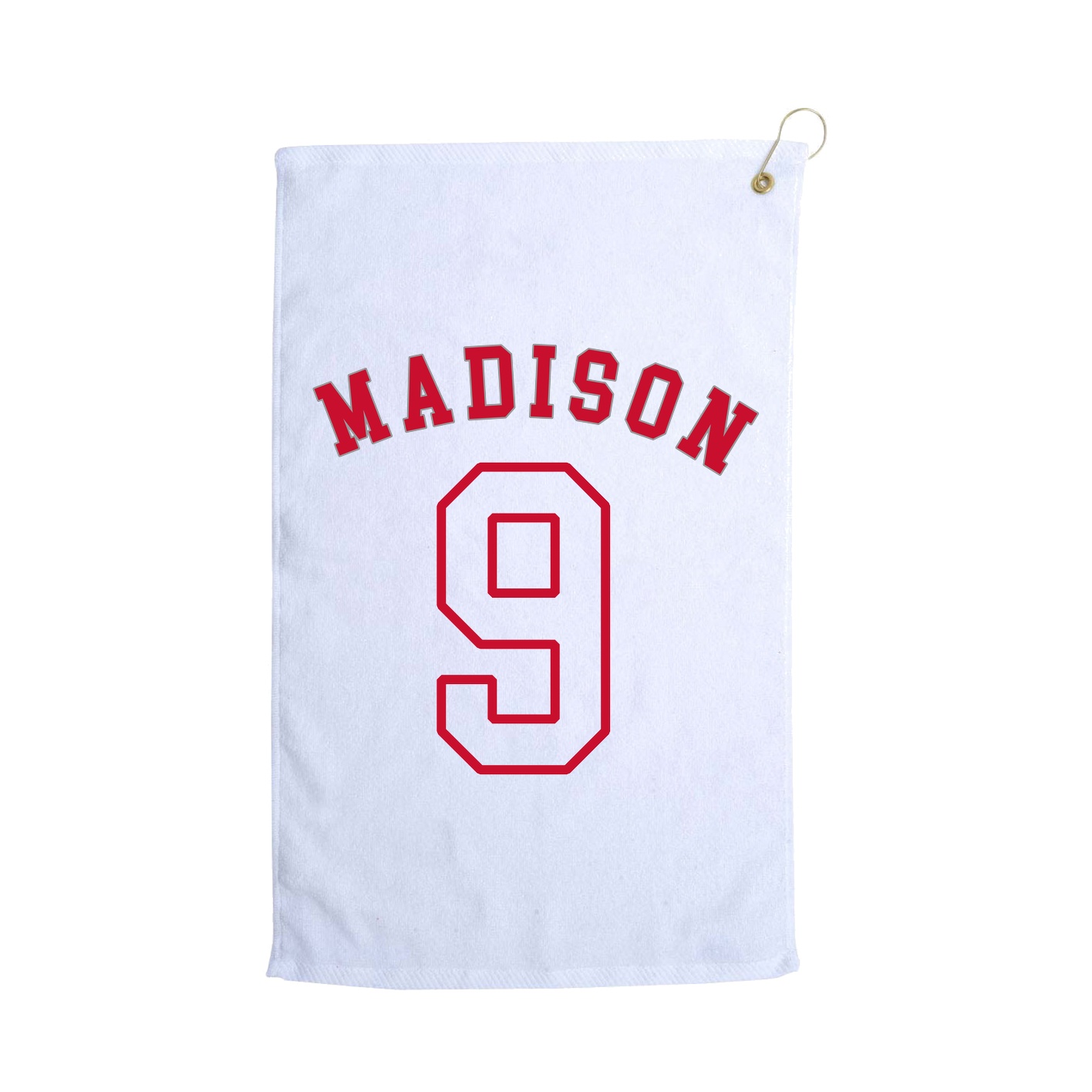Golf Towel — Shirsey Arch in White