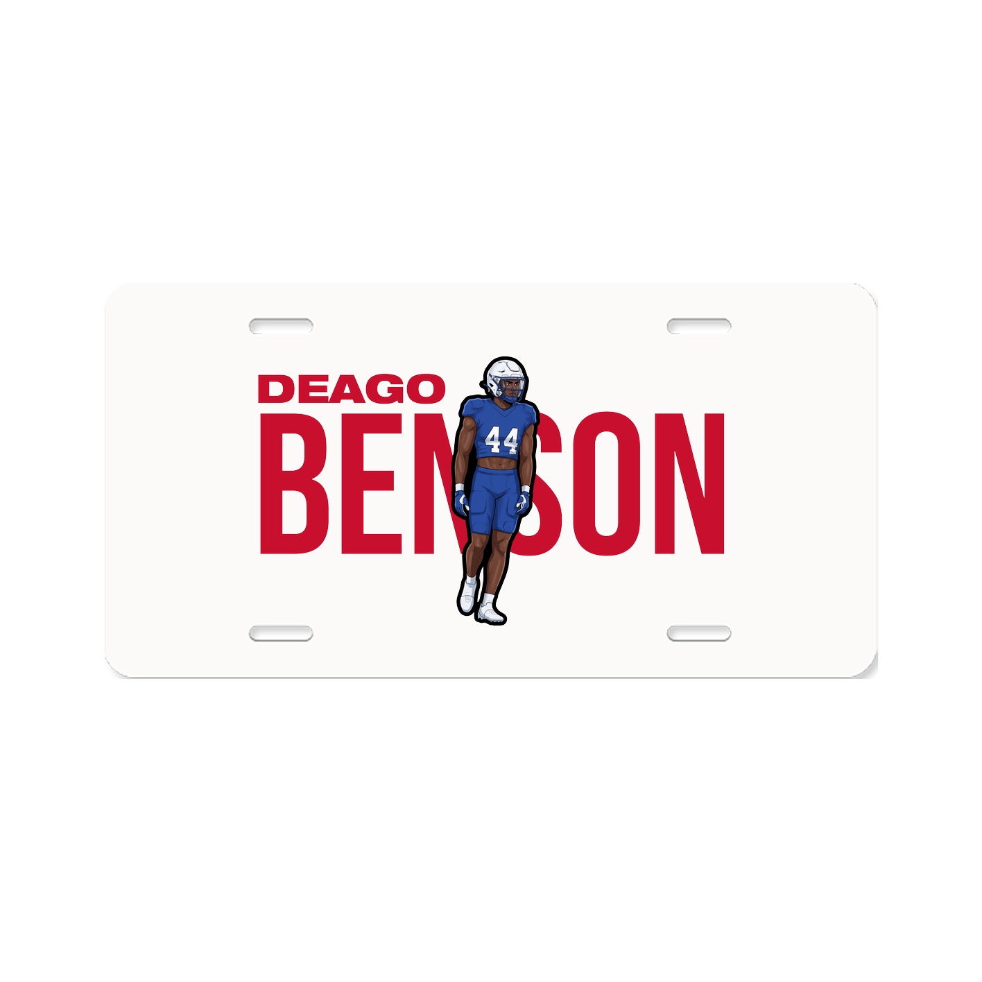 License Plate — Player Name in Classic