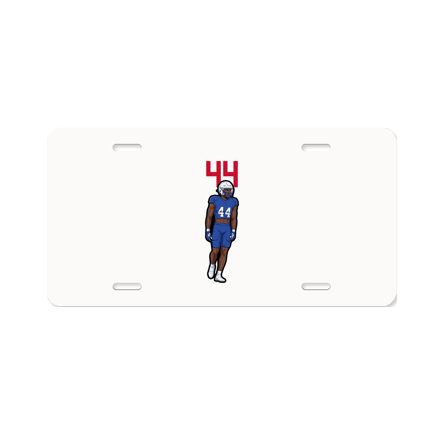License Plate — Number Top in Classic