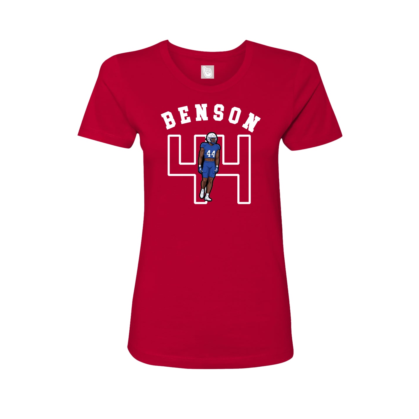 Fitted Women's Tee — Shirsey Arch in Red
