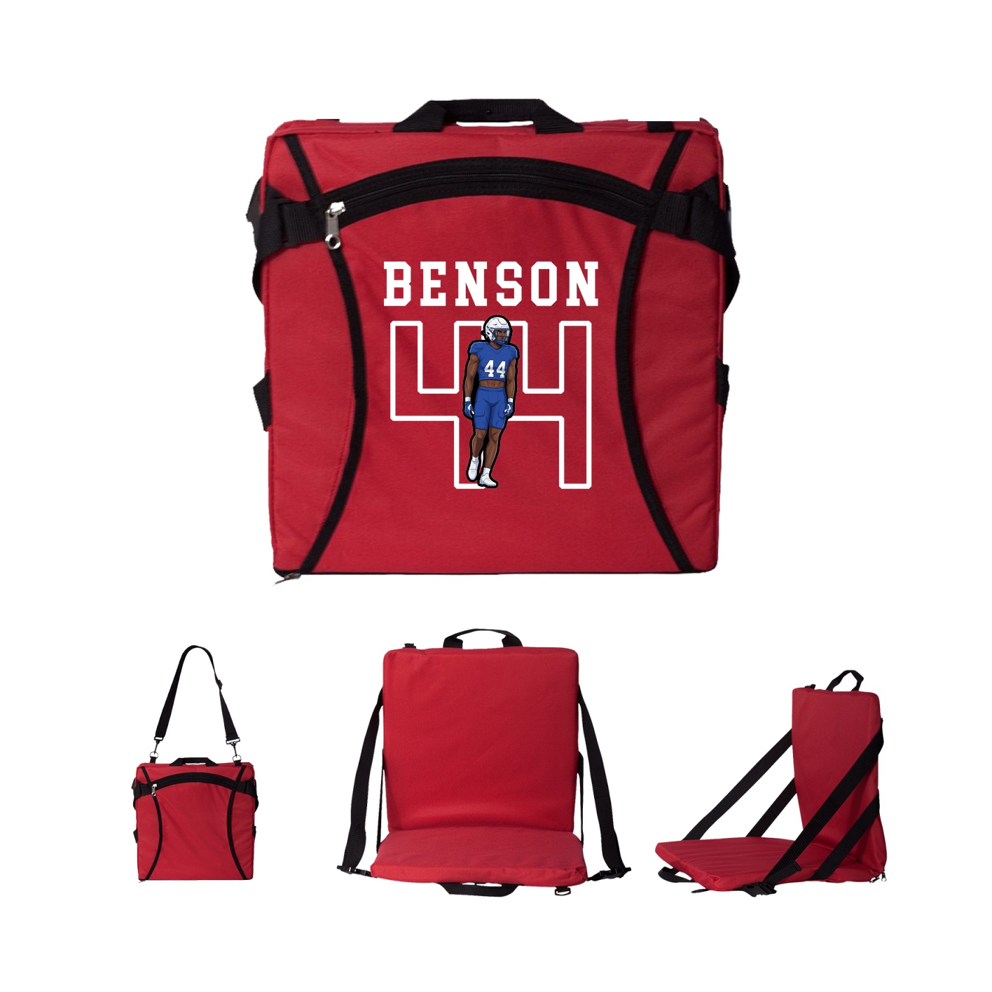 Folding Stadium Seat — Shirsey in Red