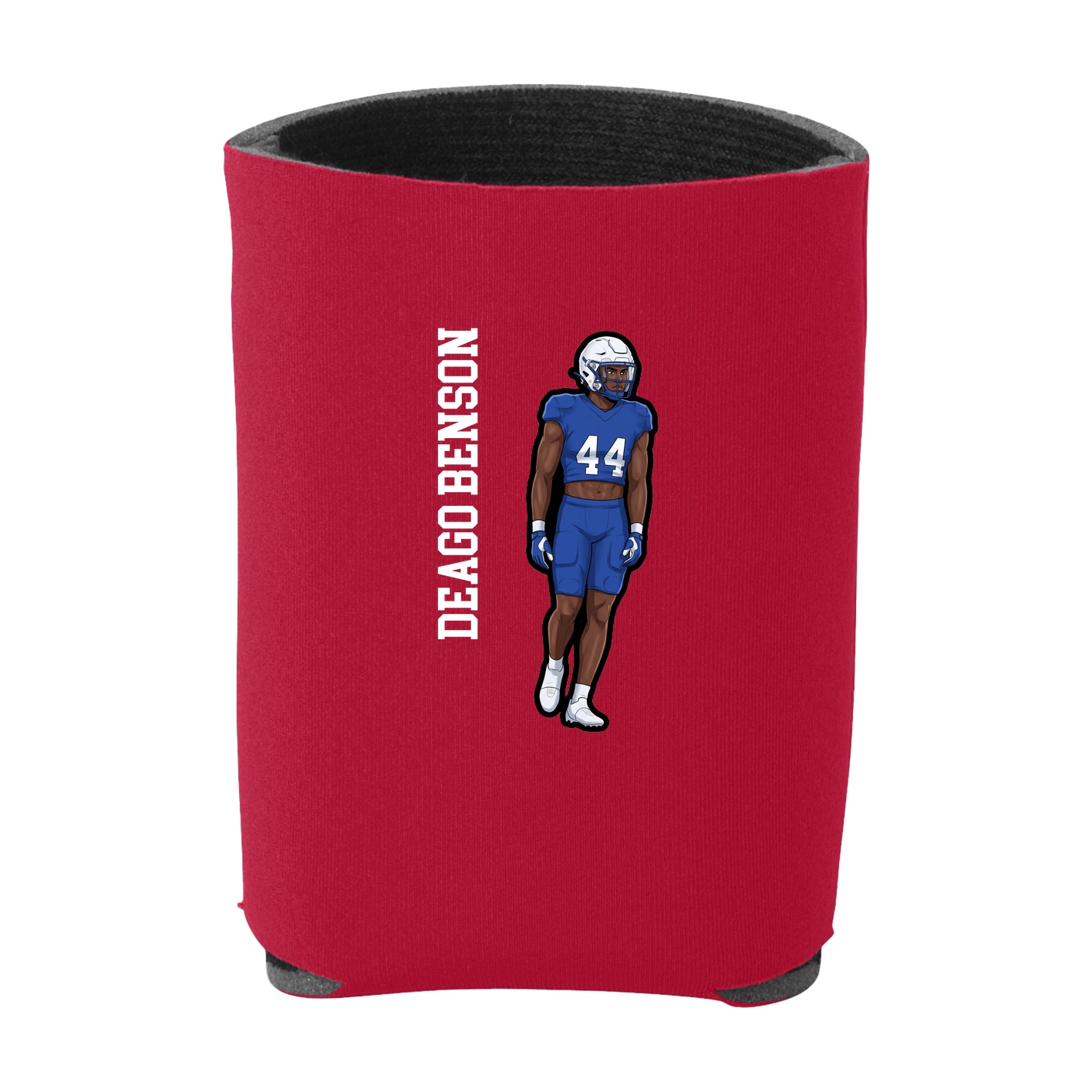Can Holder — Name Vertical in Red