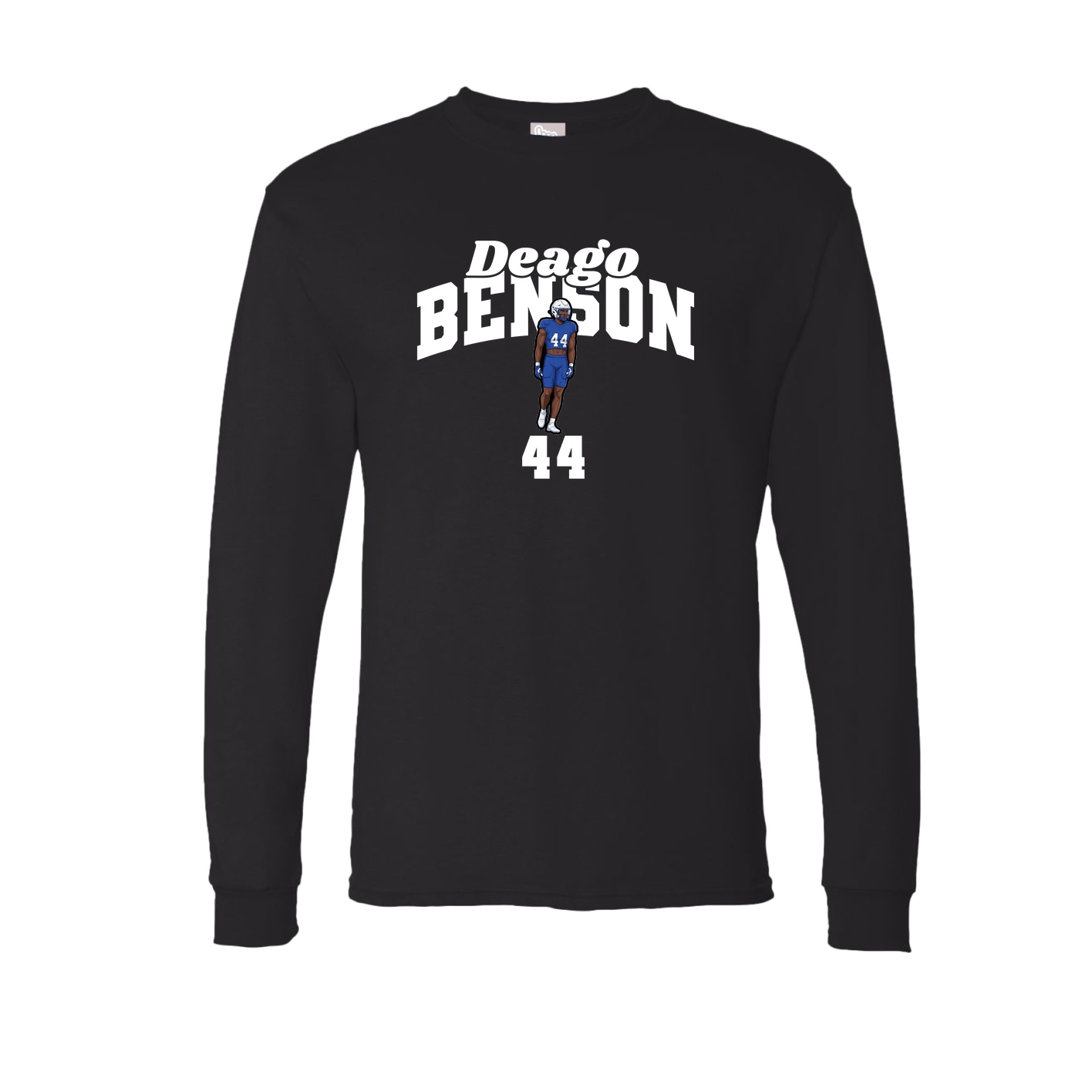 Long Sleeve Tee — Signature Arch in Black