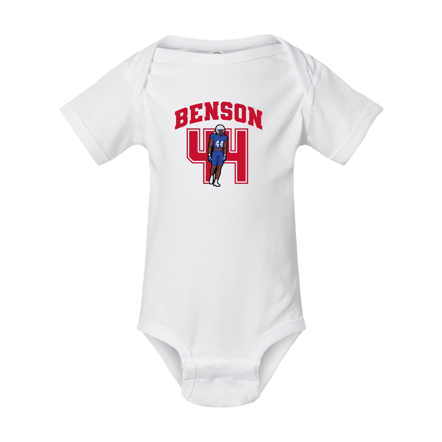 Baby Onesie — Number in White