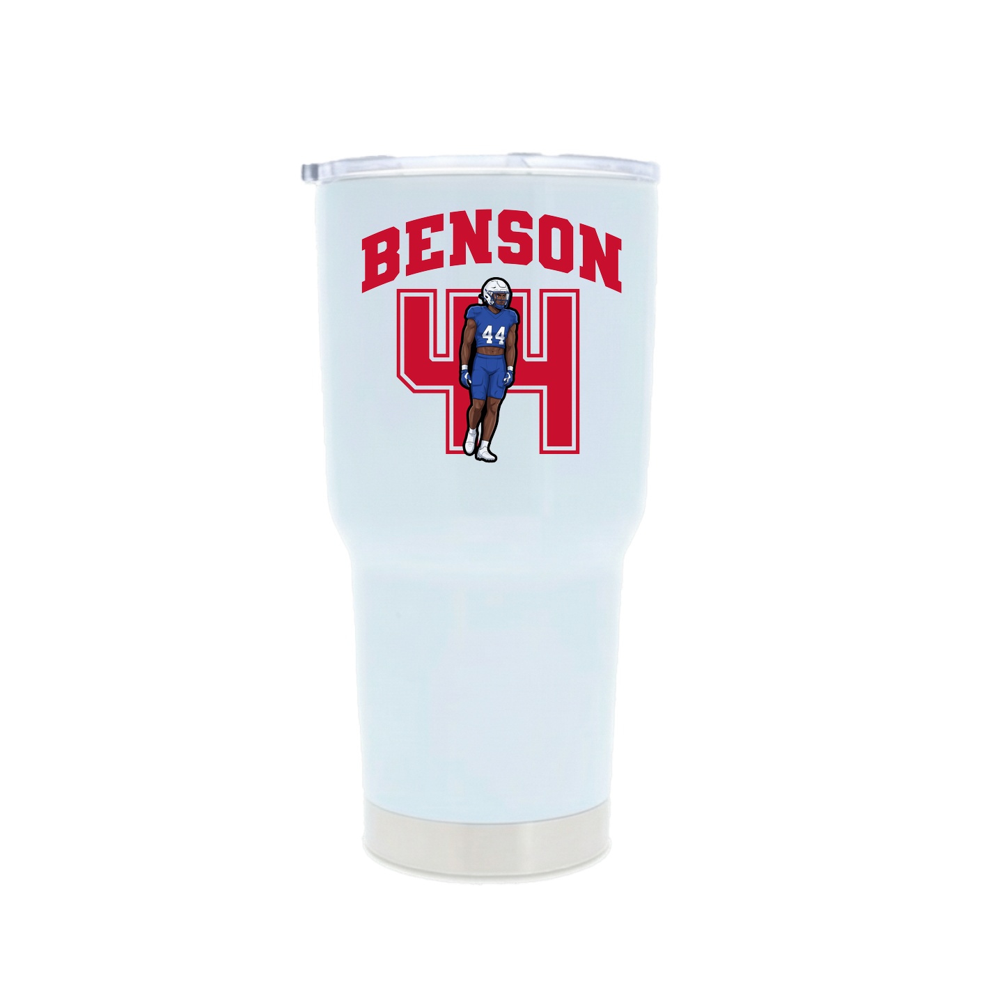 30oz Stainless Steel Tumbler — Number in White