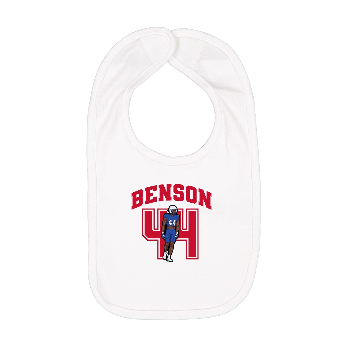 Infant Bib — Number in White
