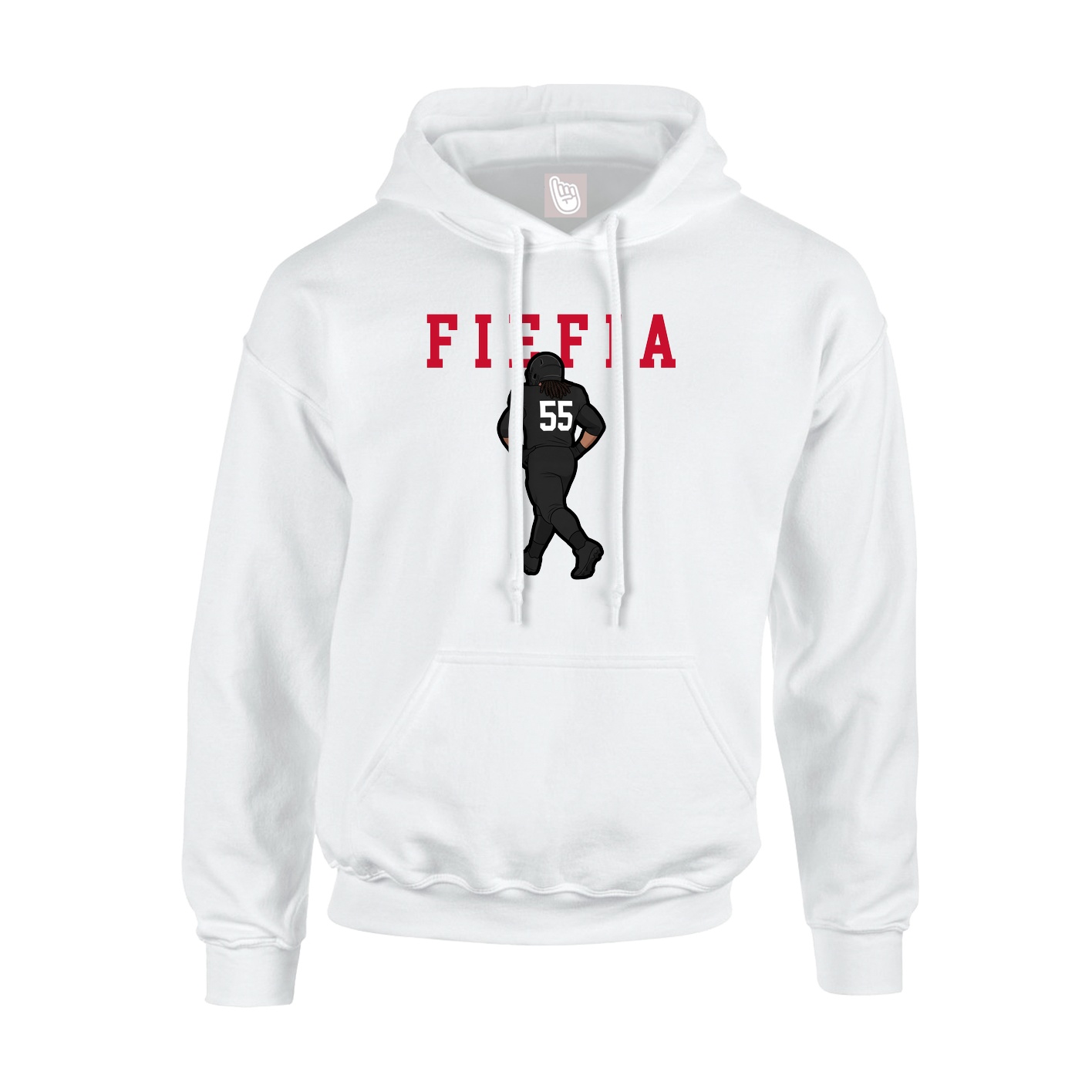 Hoodie — Shirsey in White