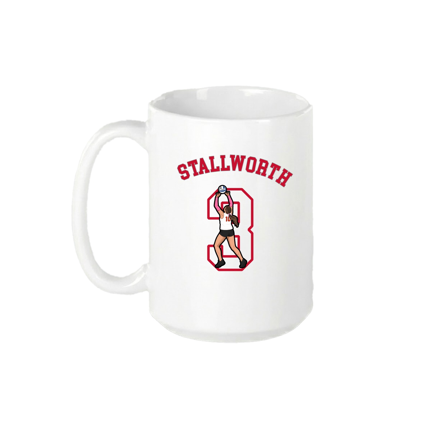 15oz Coffee Mug — Shirsey Arch in White