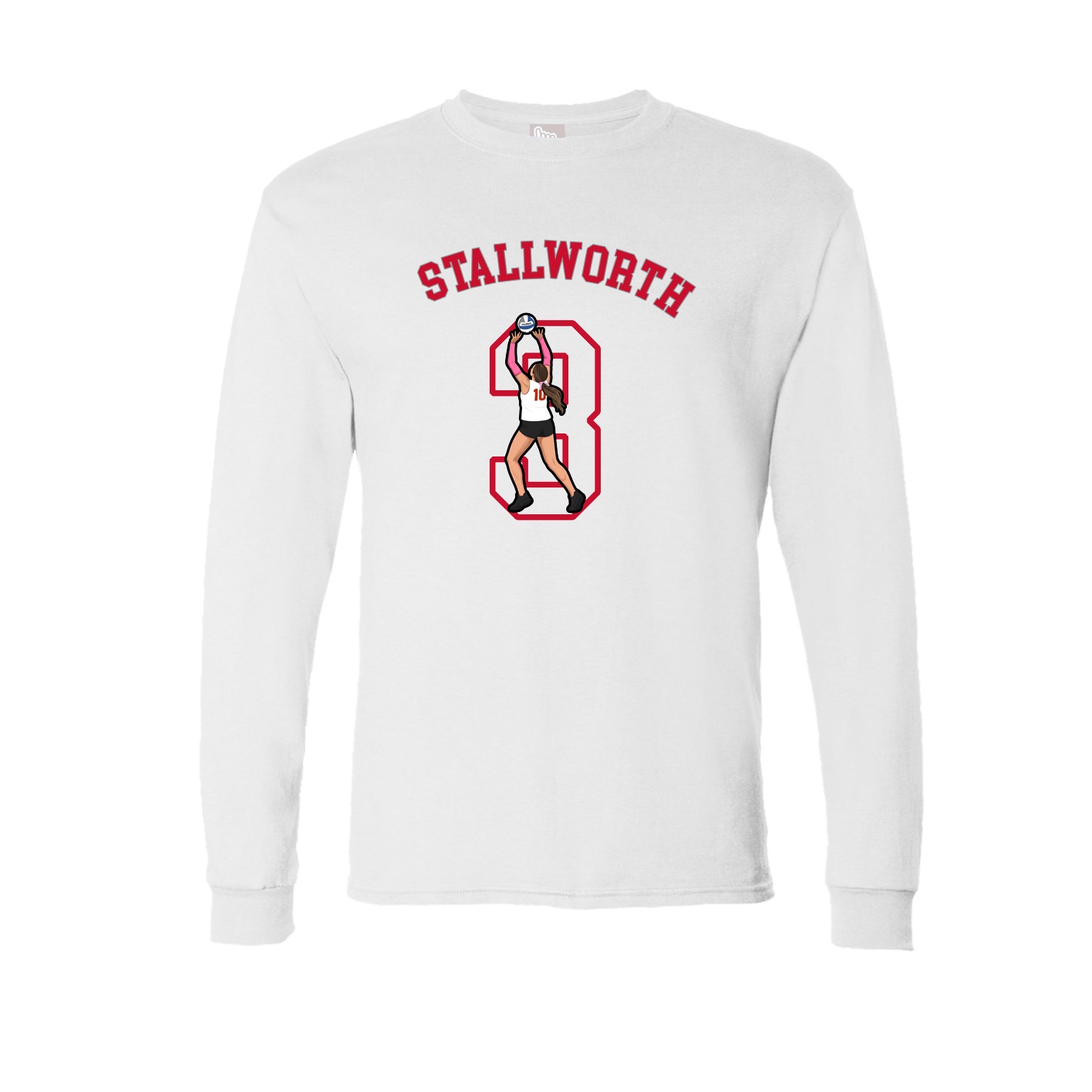 Long Sleeve Tee — Shirsey Arch in White