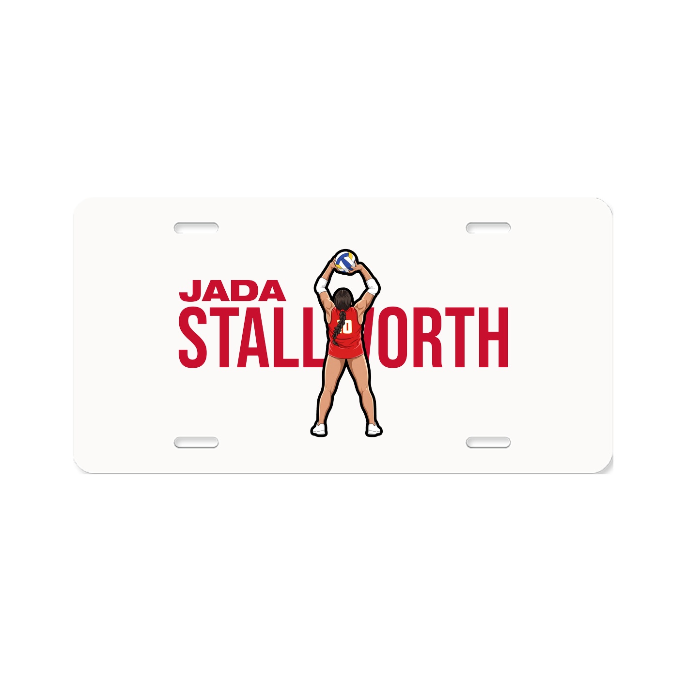 License Plate — Player Name in Classic