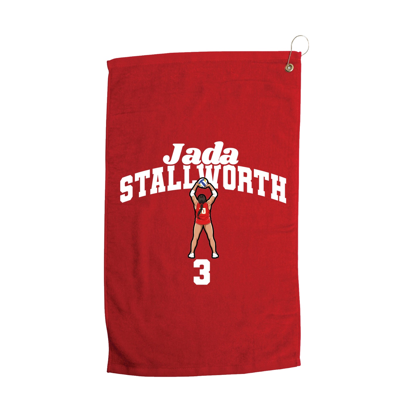 Golf Towel — Signature Arch in Red