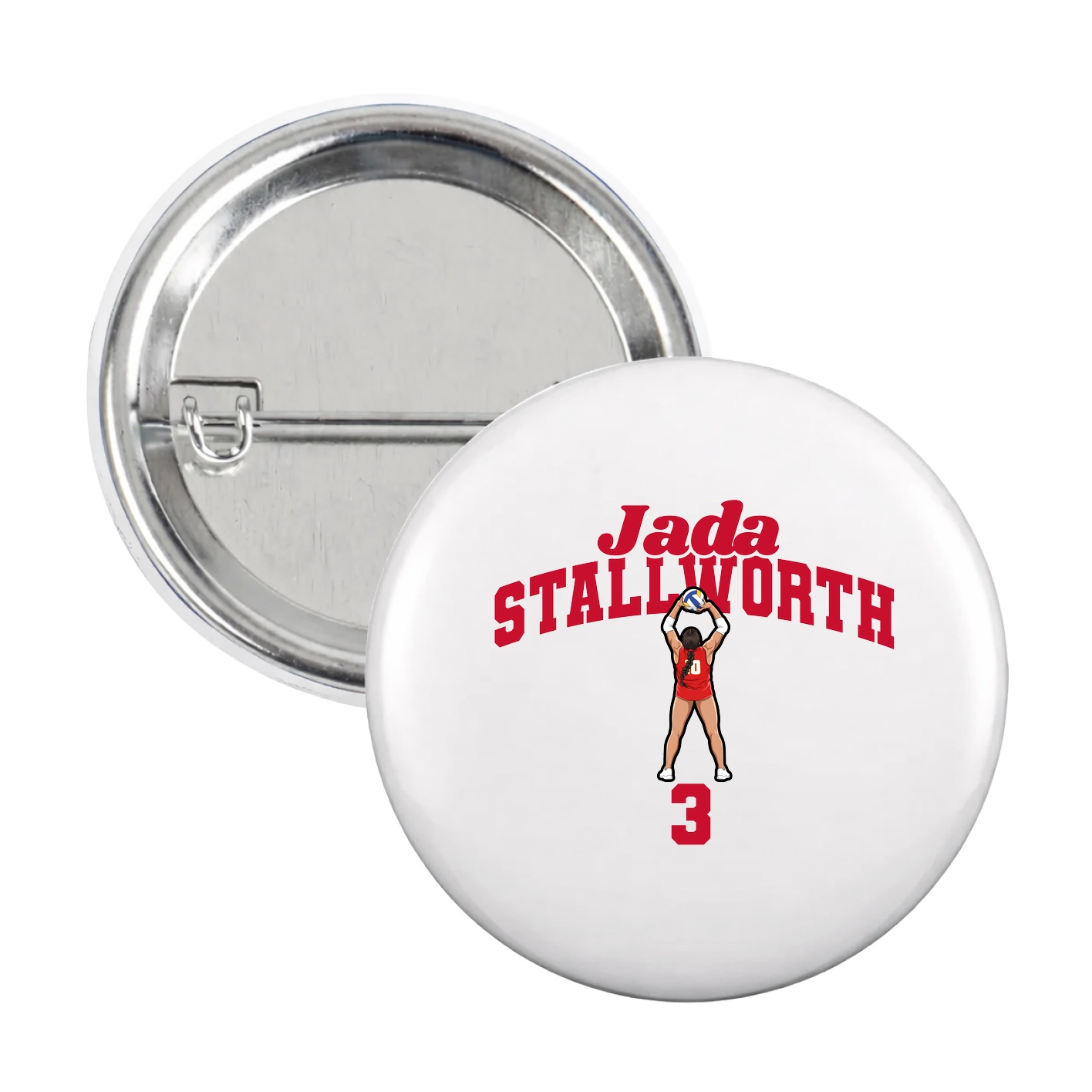 Game Day Button — Signature Arch in White