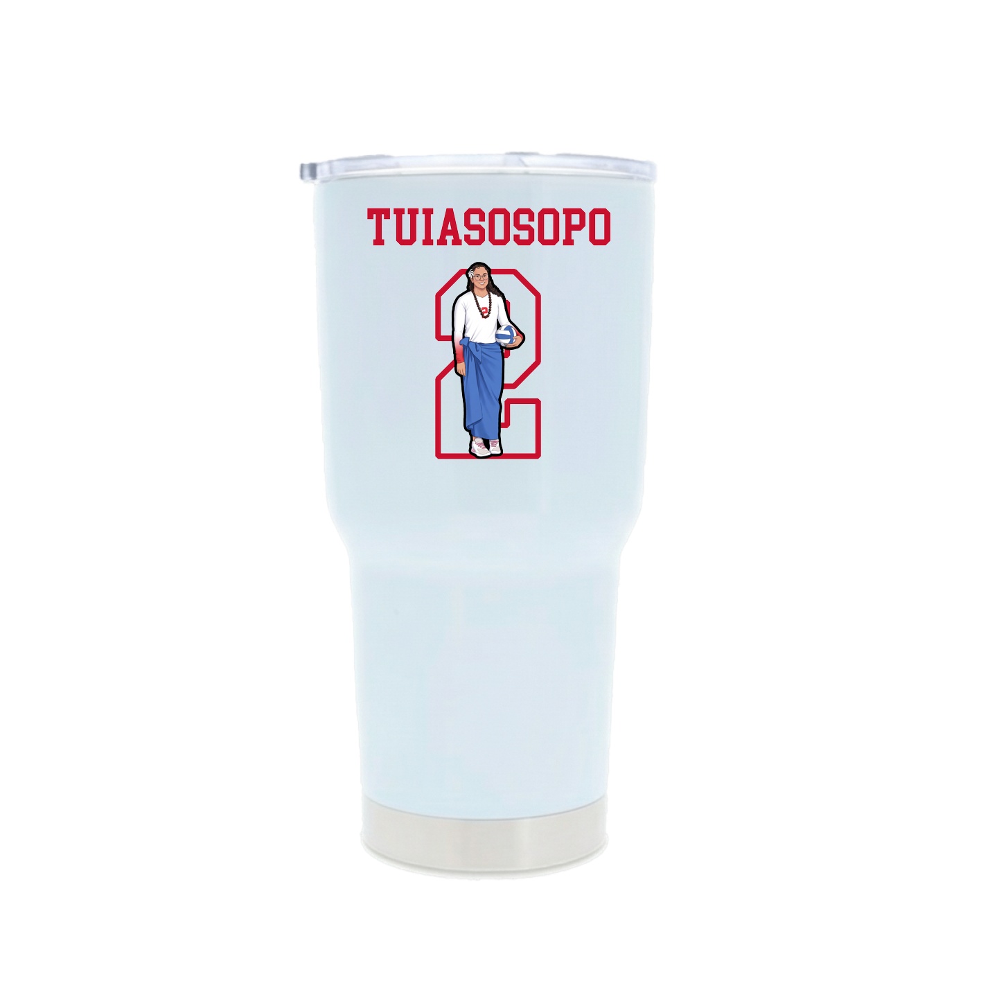 30oz Stainless Steel Tumbler — Shirsey in White