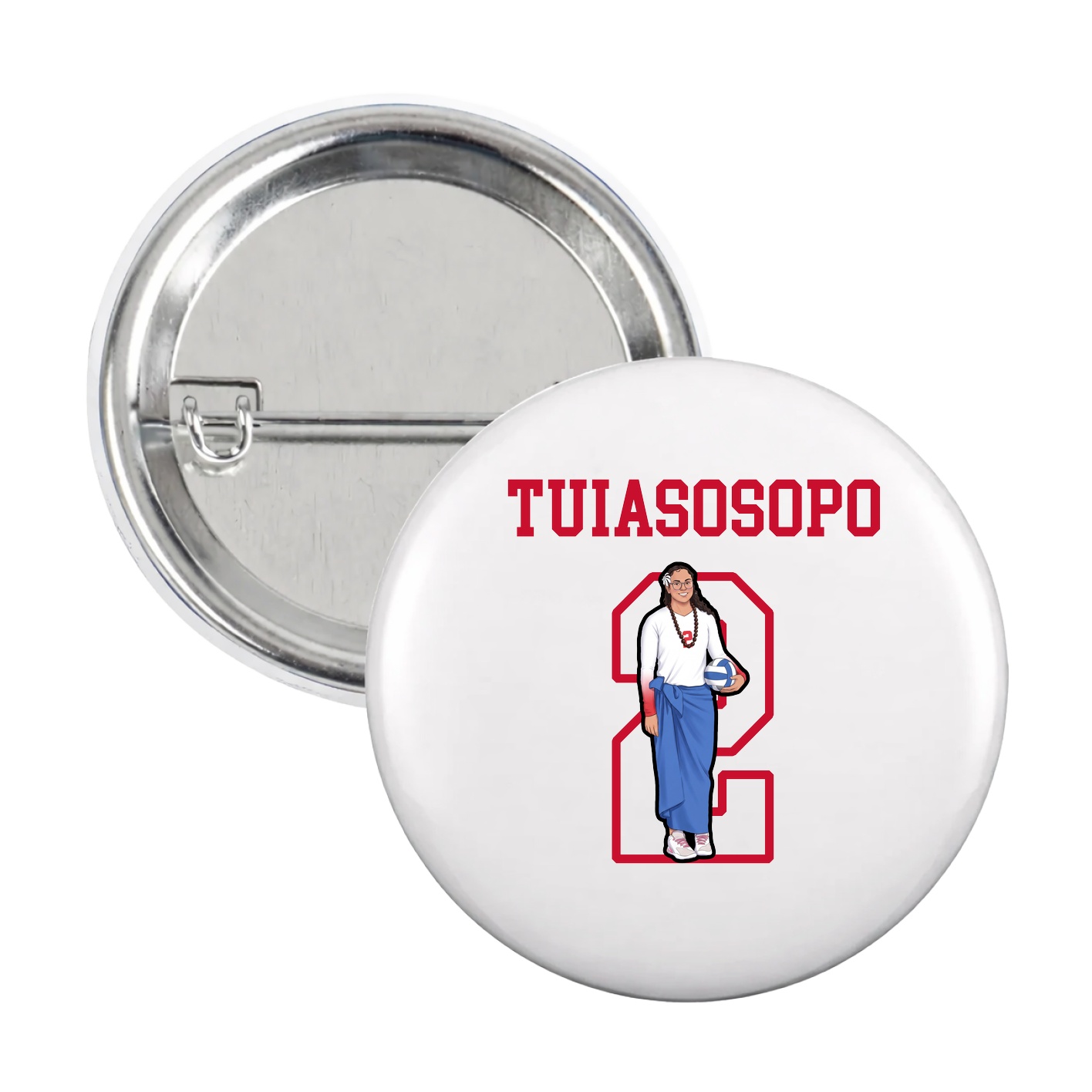 Game Day Button — Shirsey in White