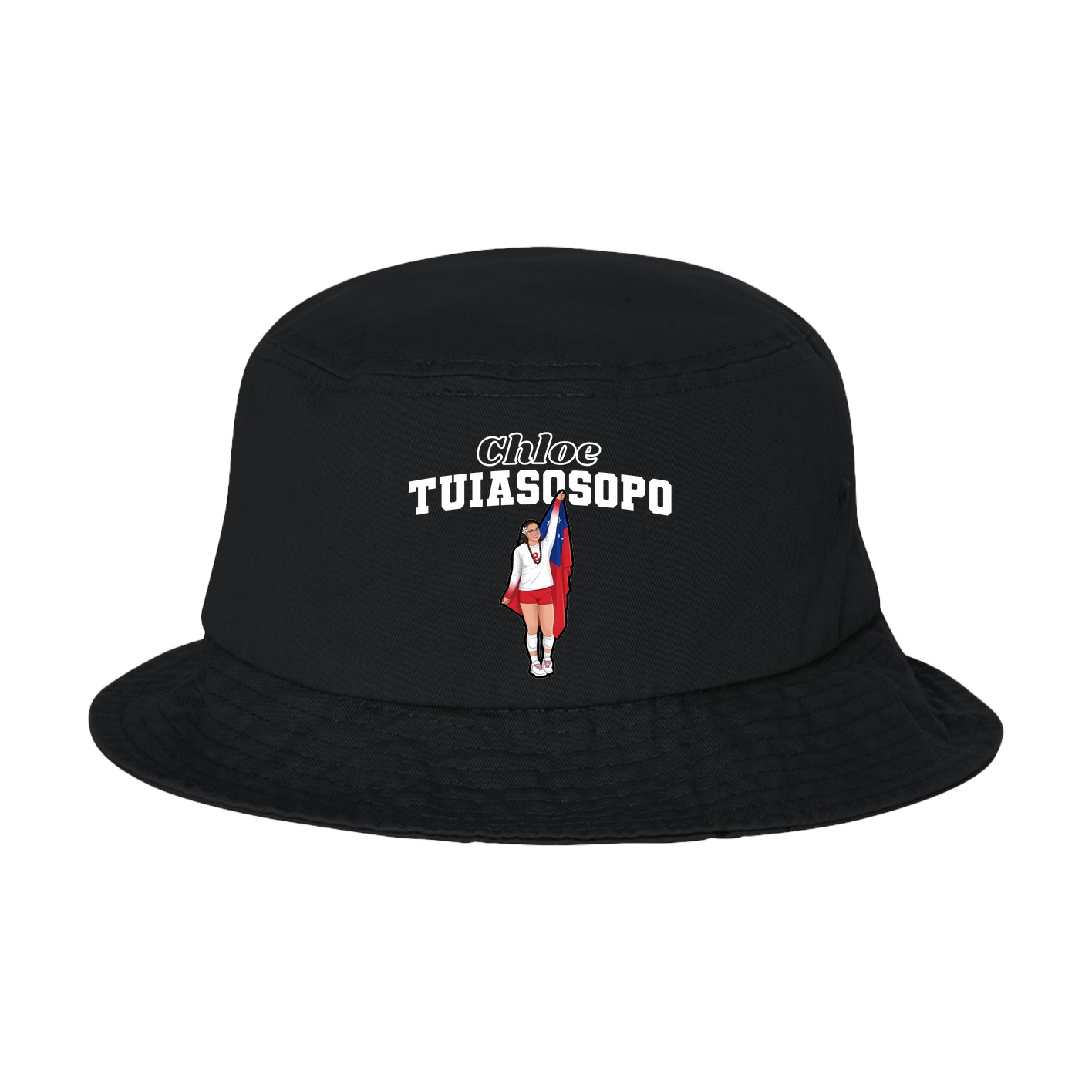 Bucket Cap — Name Arch in Black