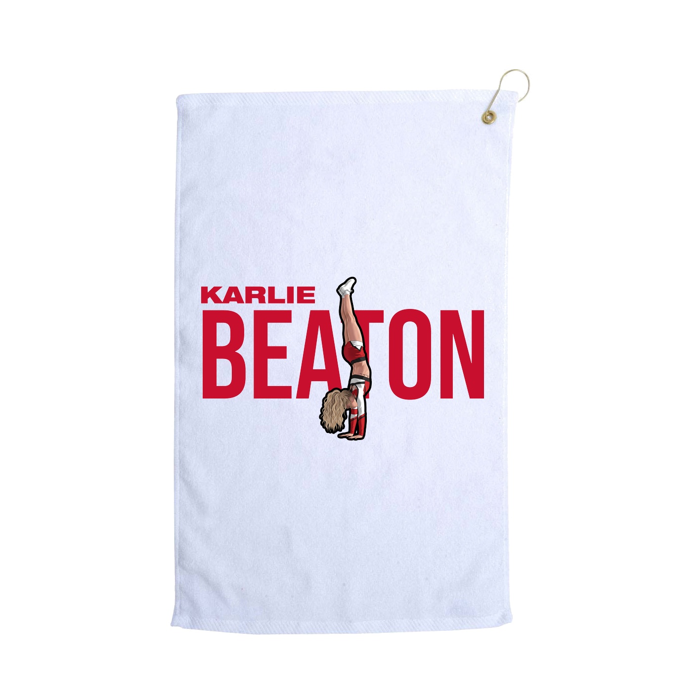 Golf Towel — Player Name in White