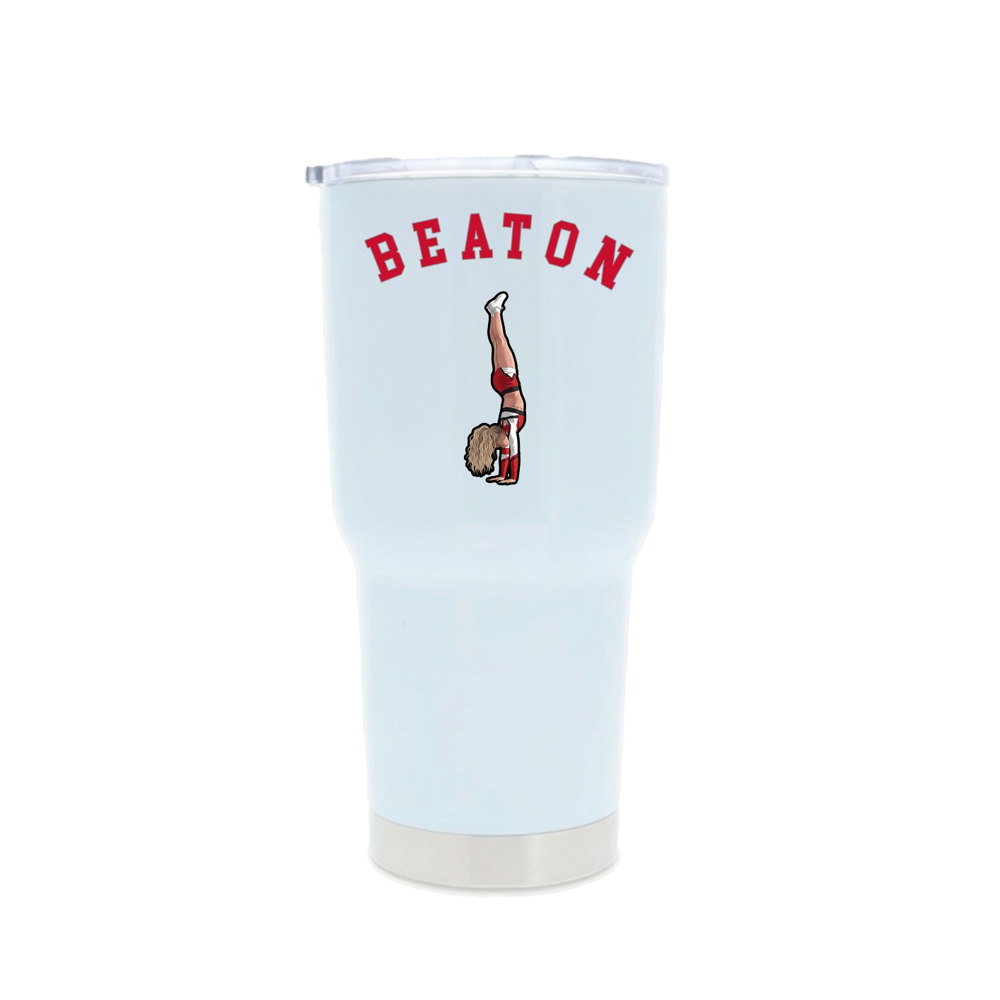 30oz Stainless Steel Tumbler — Shirsey Arch in White