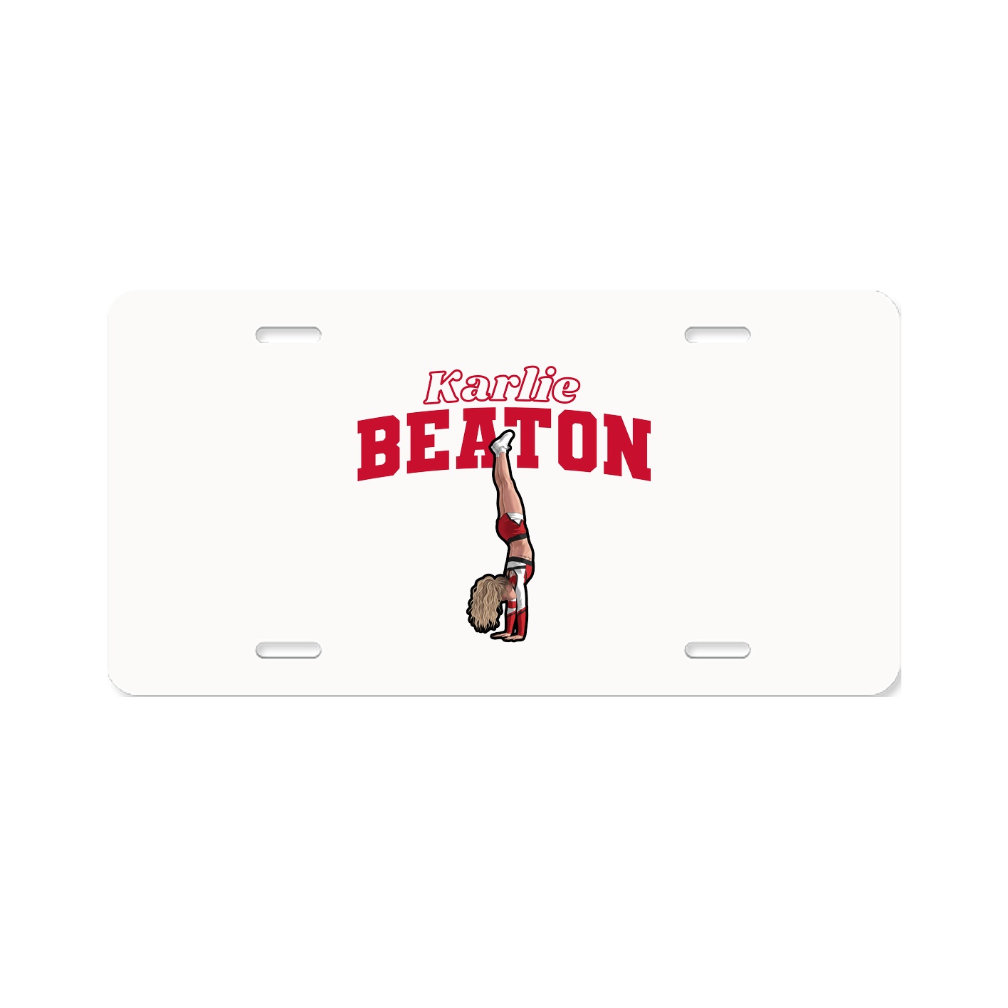 License Plate — Name Arch in Classic