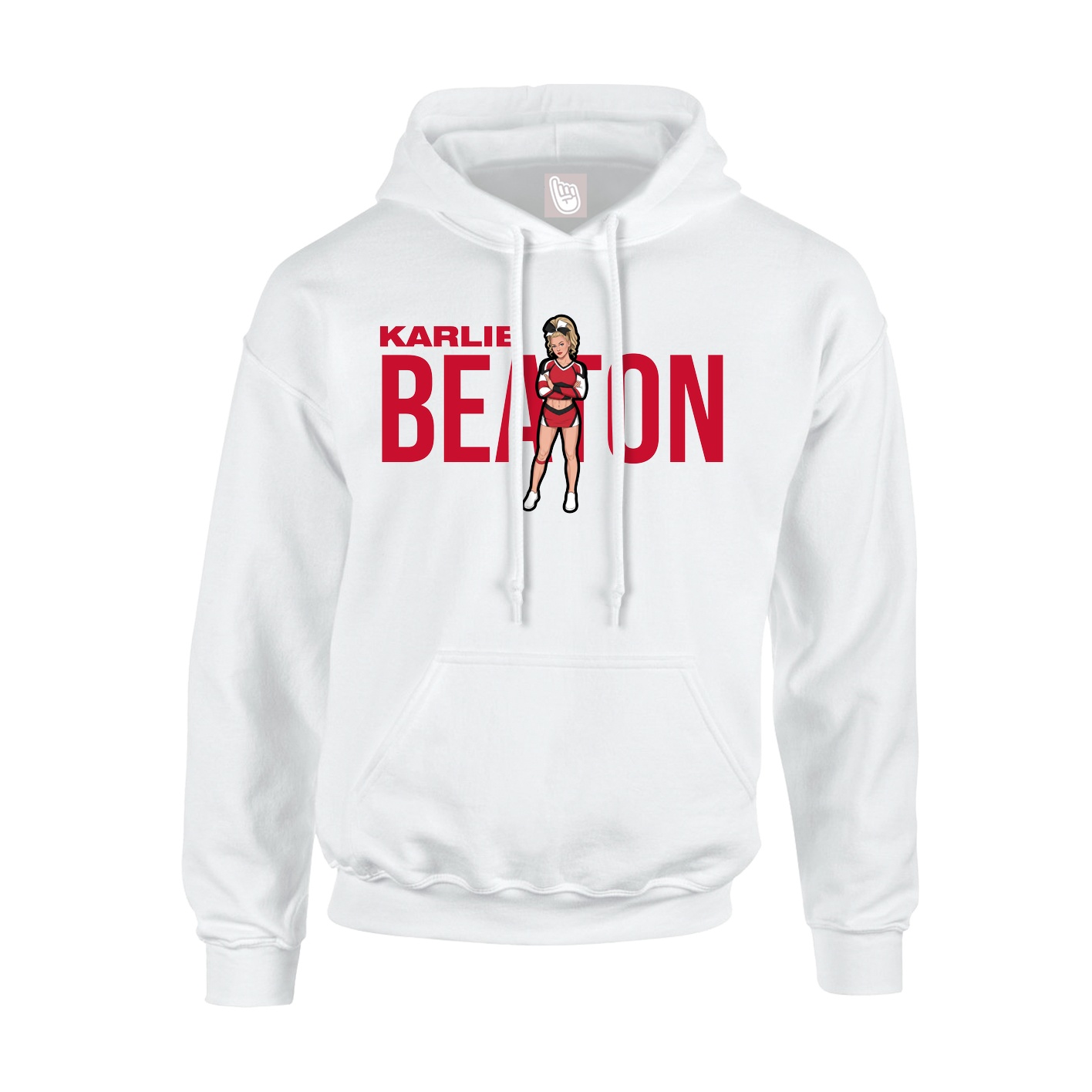 Youth Hoodie — Player Name in White