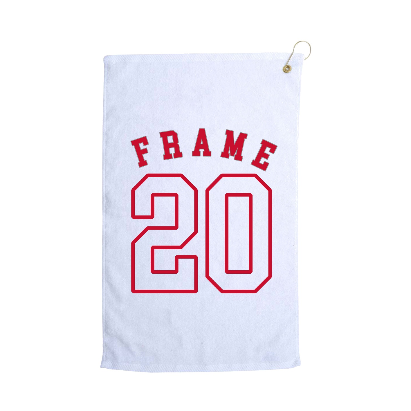 Golf Towel — Shirsey Arch in White
