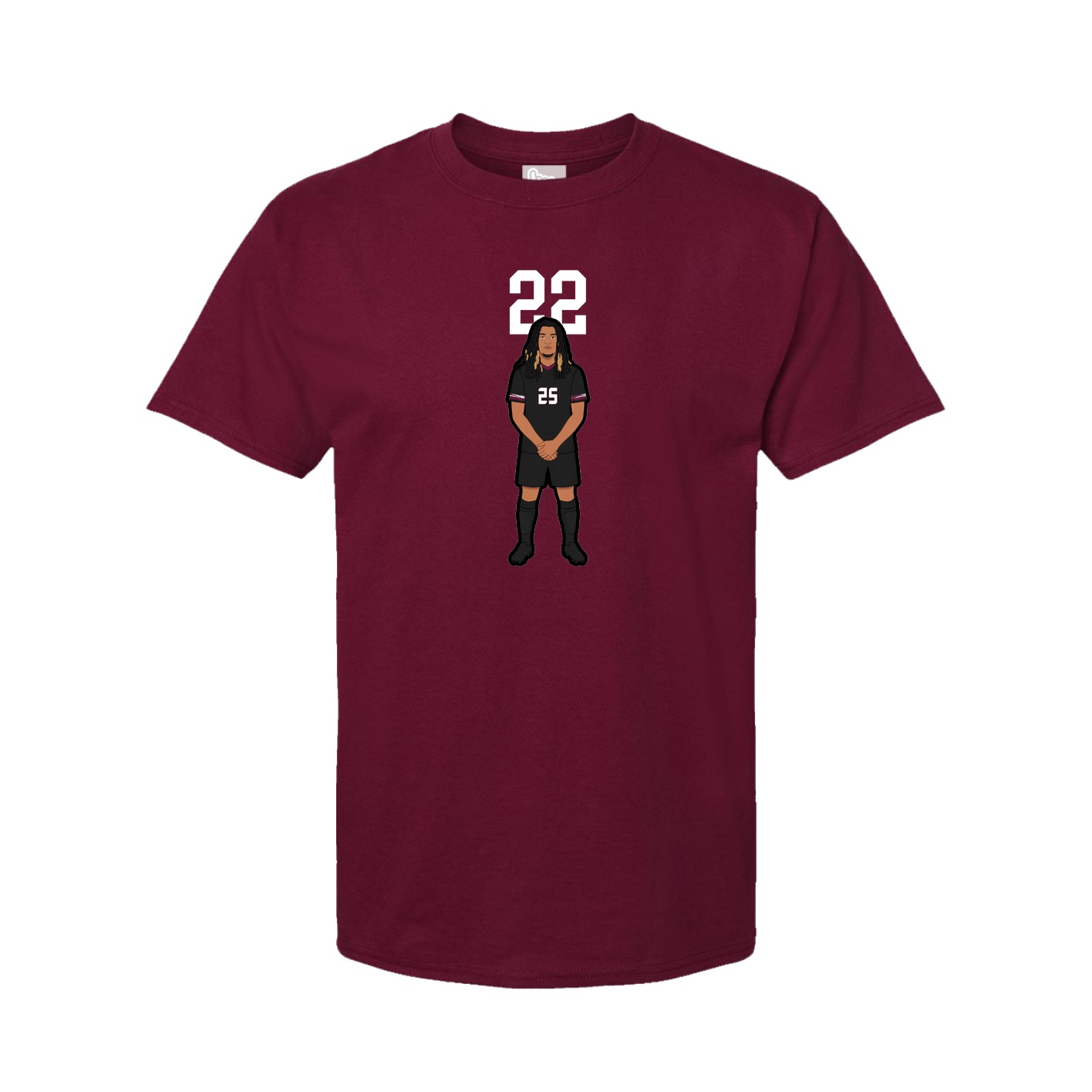 Tee — Number Top in Cardinal