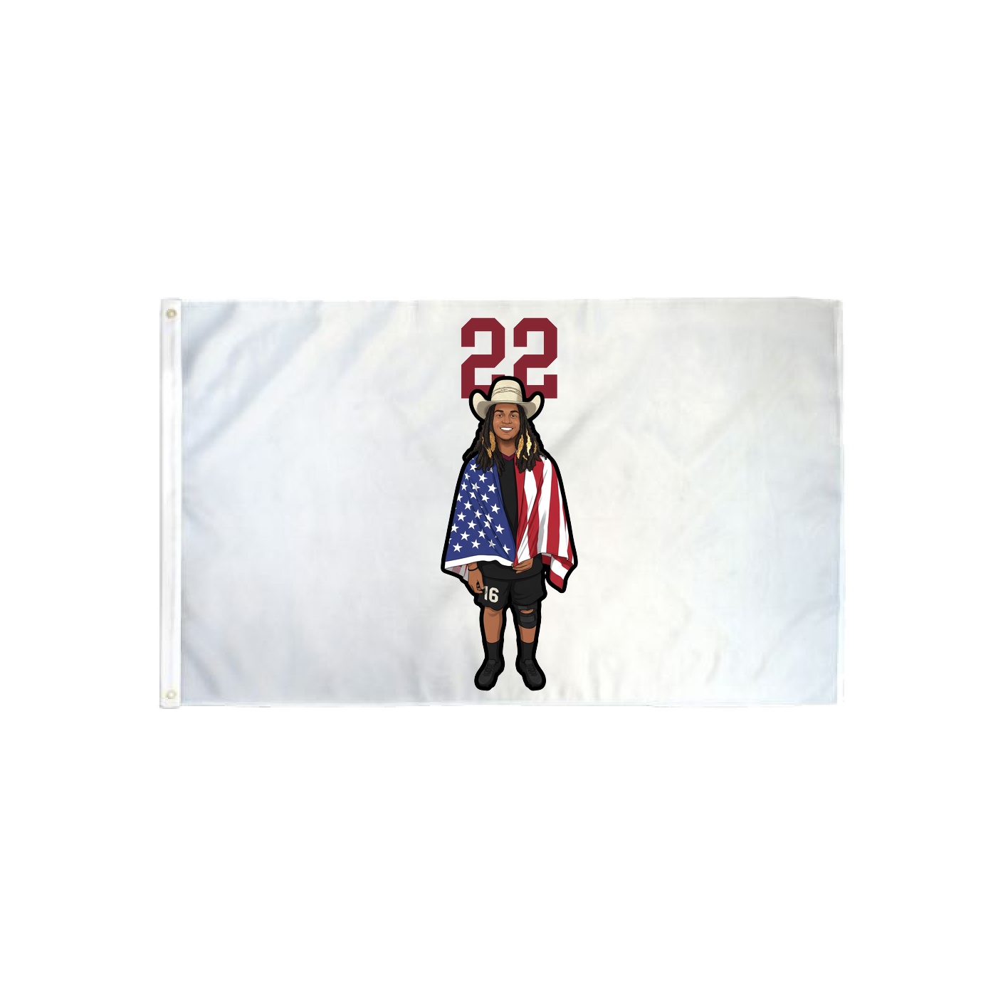 3x5 Flag — Number Top in Classic