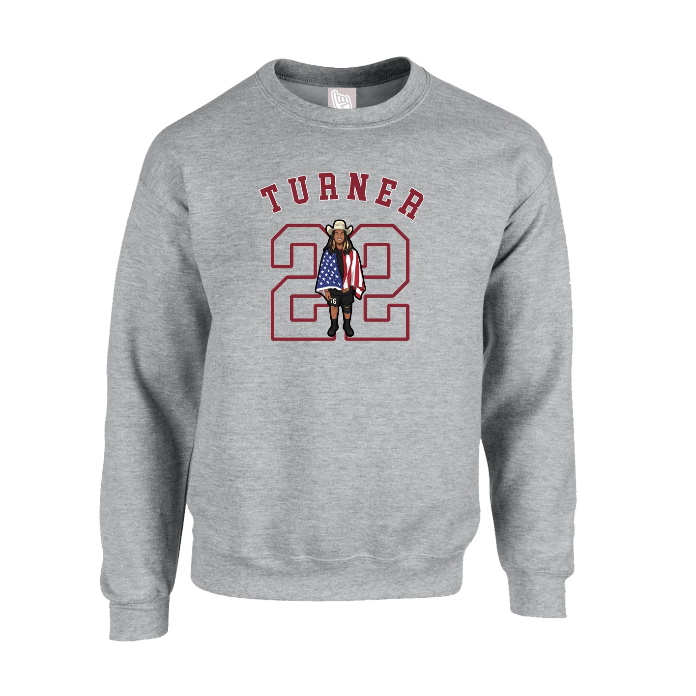 Fleece Crew — Shirsey Arch in Grey